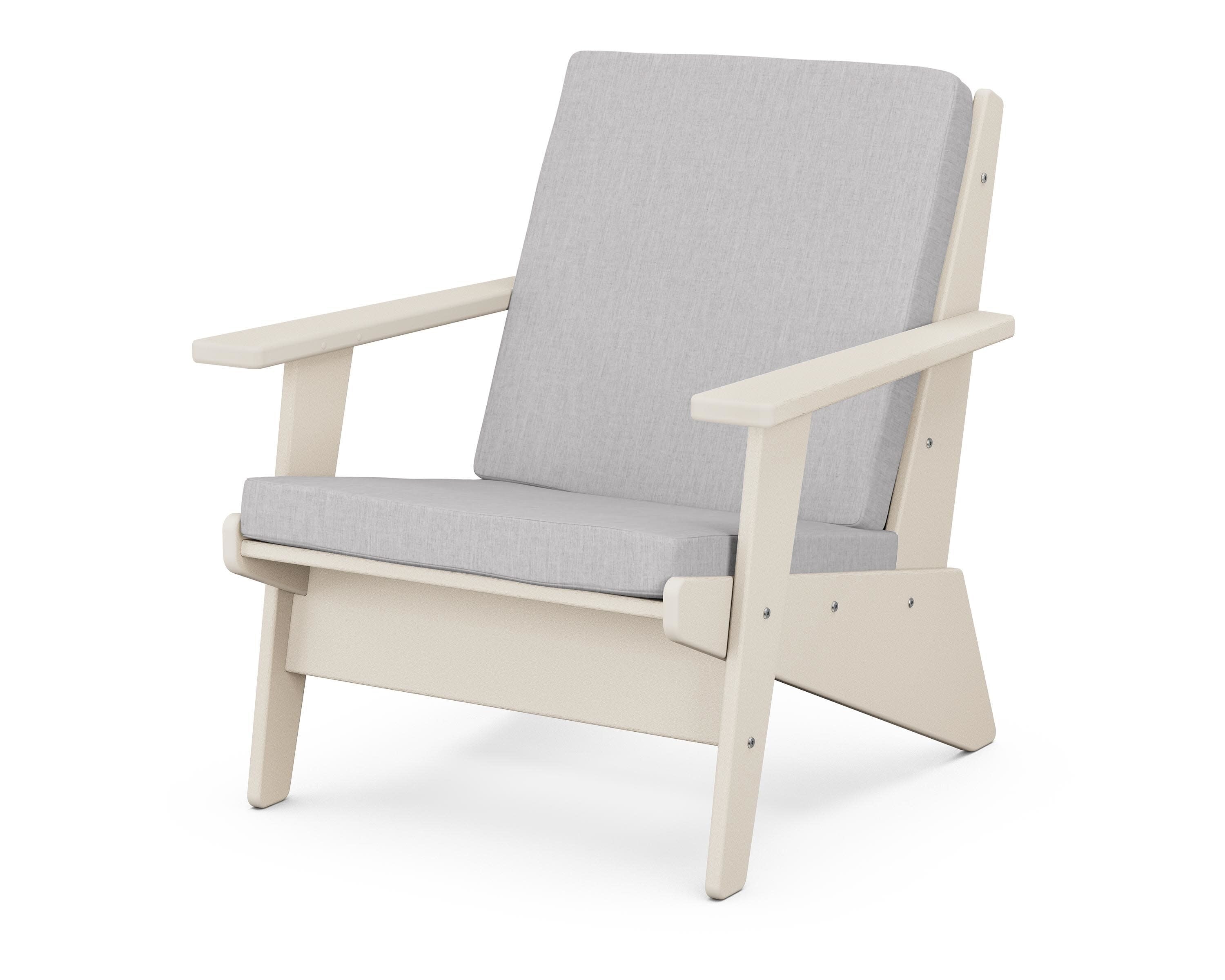 Riviera Modern Lounge Chair in Sand / Granite