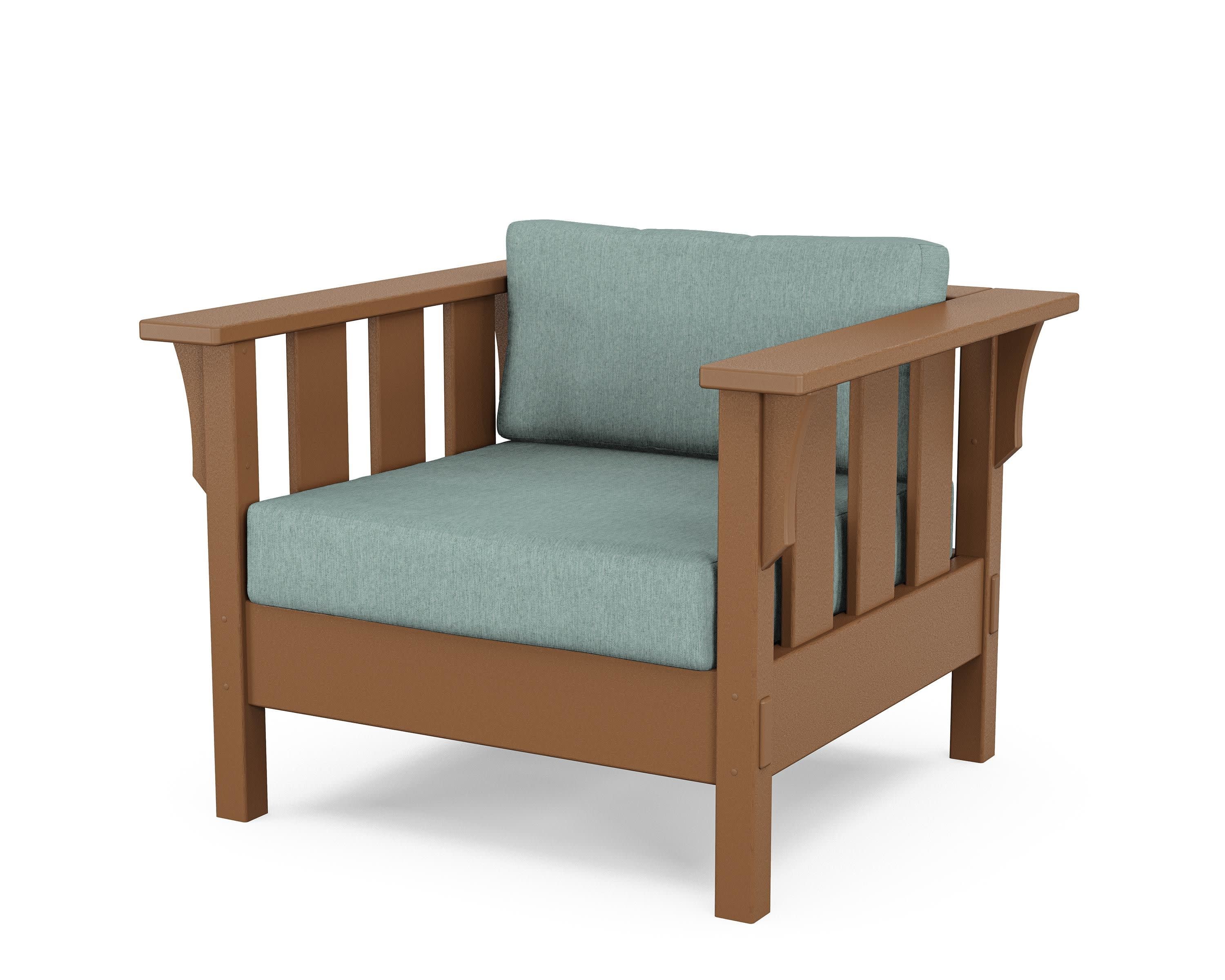 Acadia Deep Seating Chair in Teak / Glacier Spa