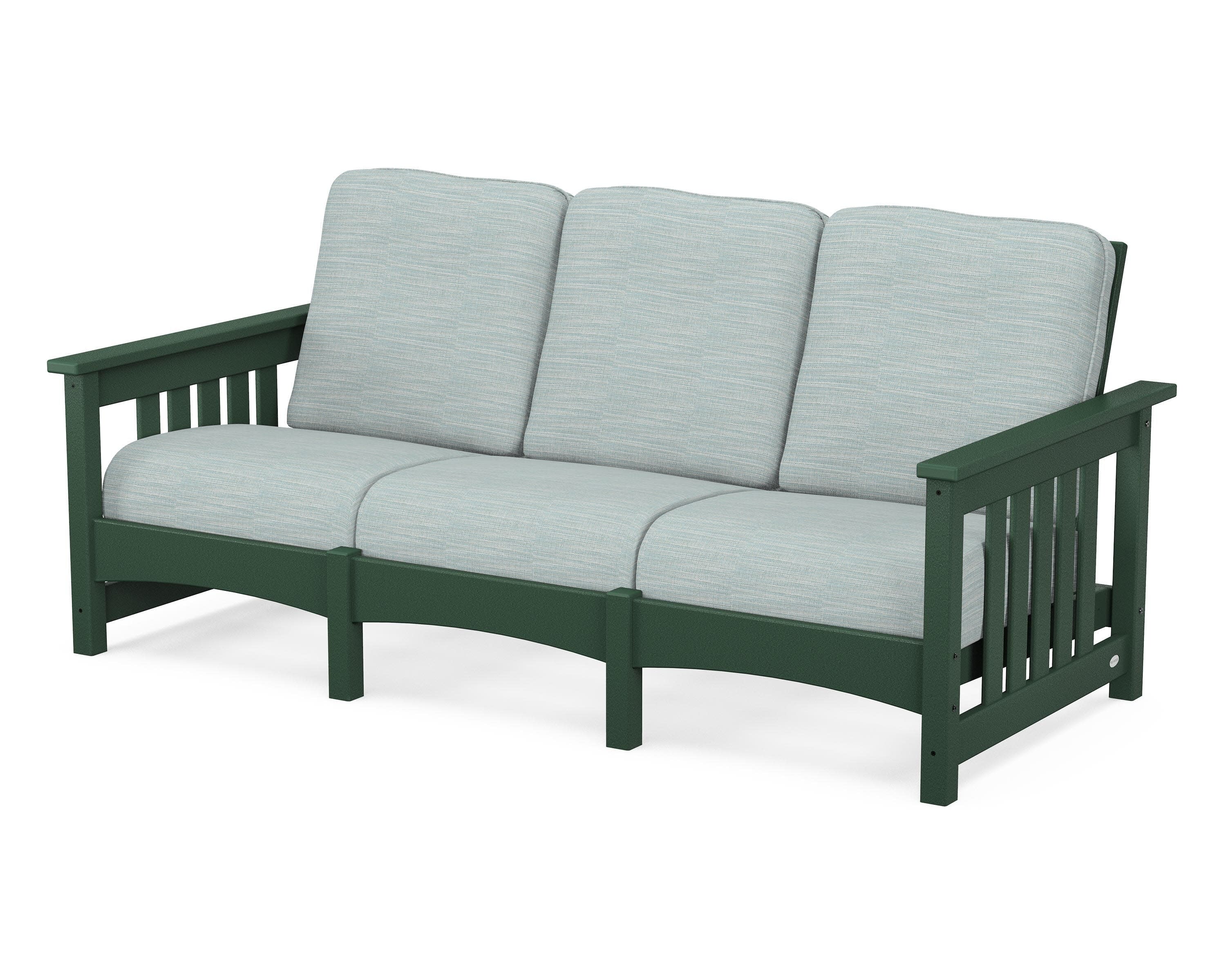 Club Mission Sofa in Green / Soothe Mist