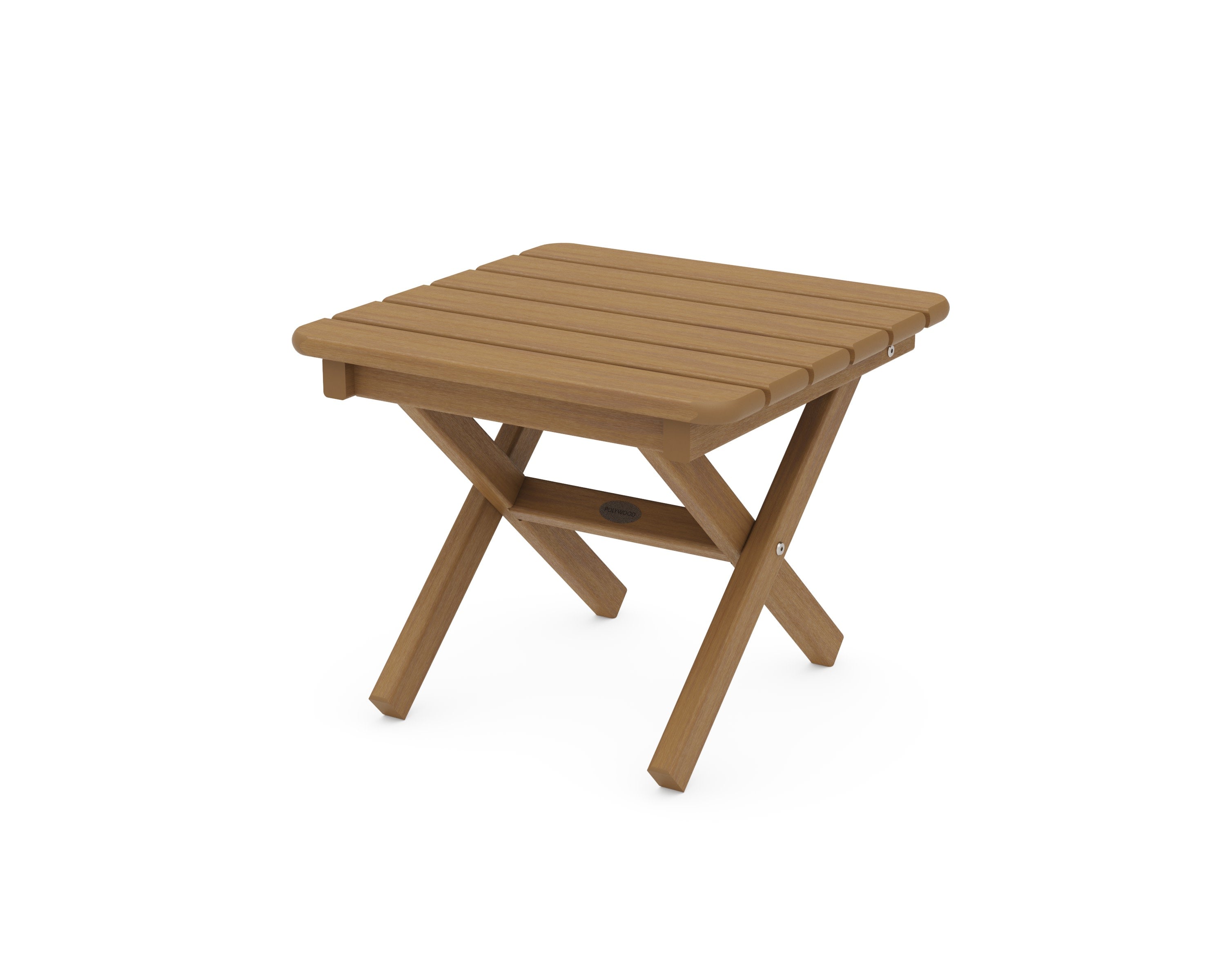Square 18" Folding Side Table in Natural
