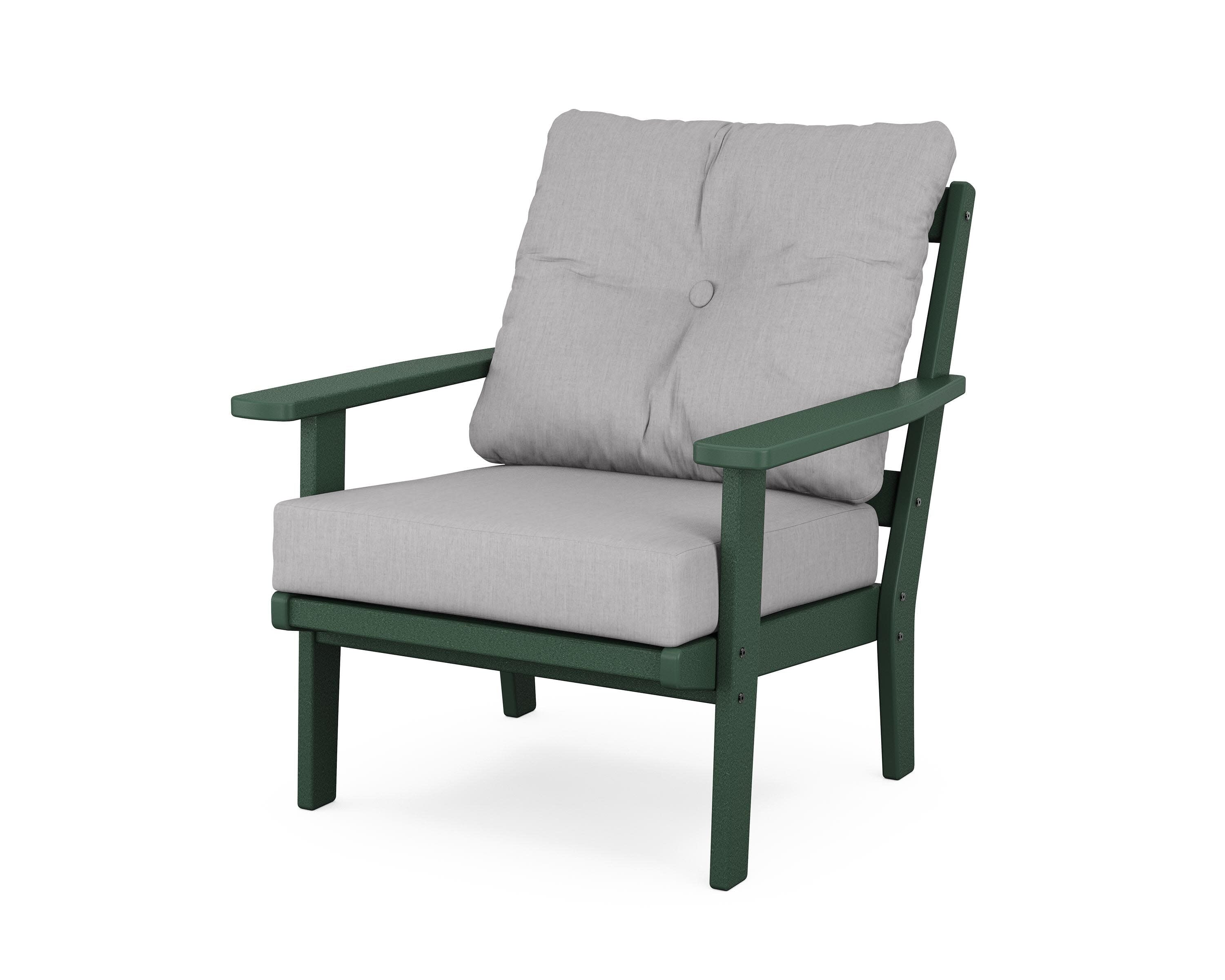 Oxford Deep Seating Chair in Green / Granite