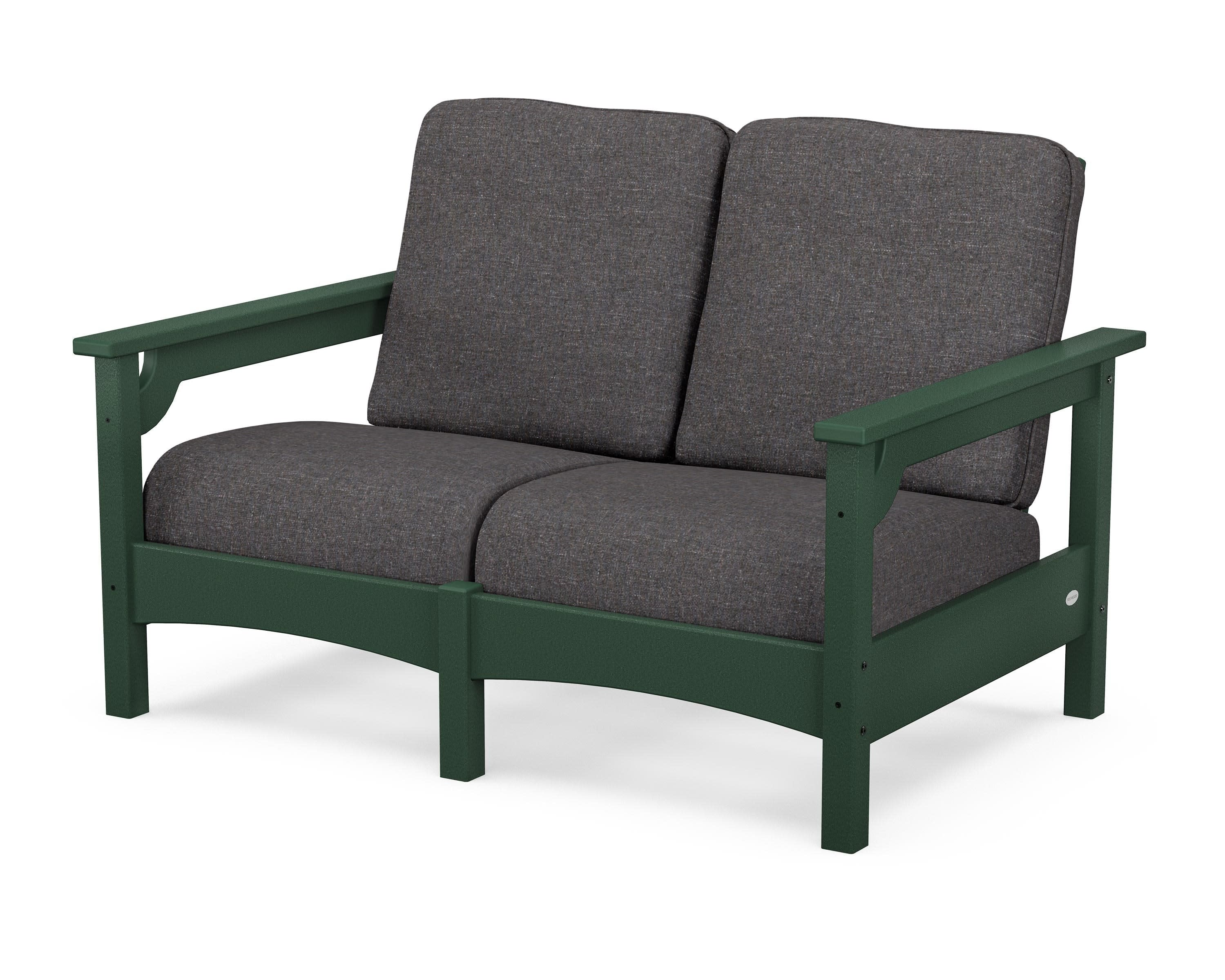Club Loveseat in Green / Ash Charcoal