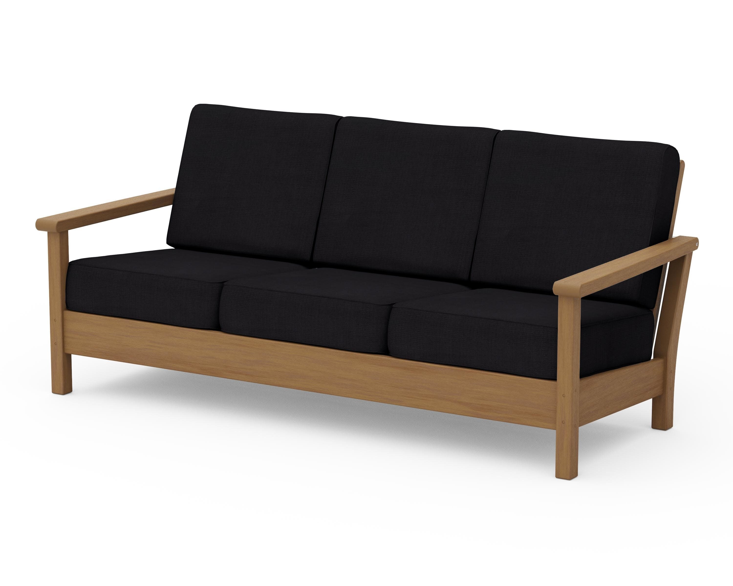 Harbour Deep Seating Sofa in Natural / Midnight Linen