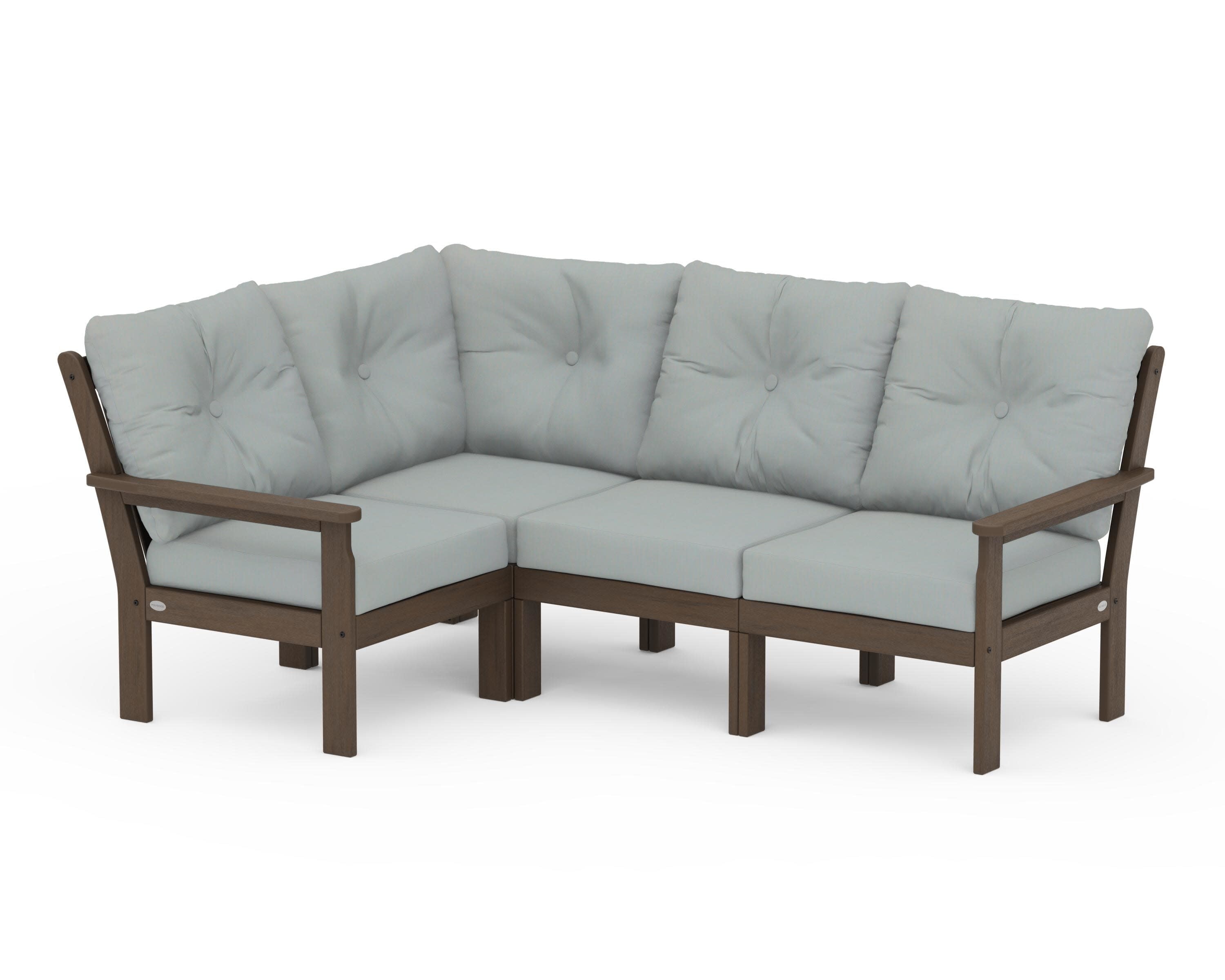 Vineyard 4-Piece Sectional in Kona / Spa