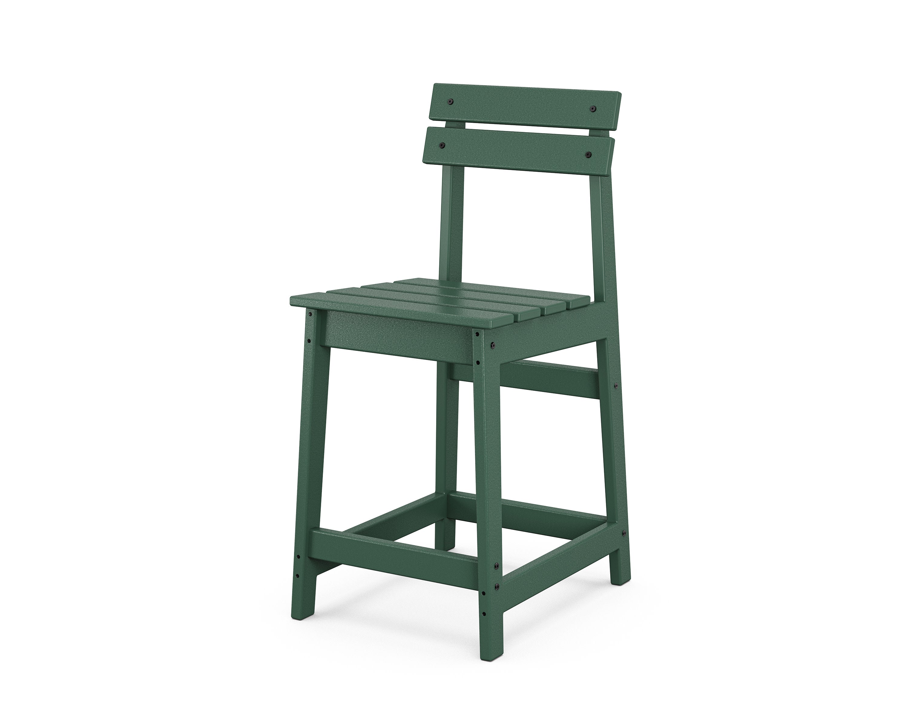 Modern Studio Plaza Counter Chair in Green