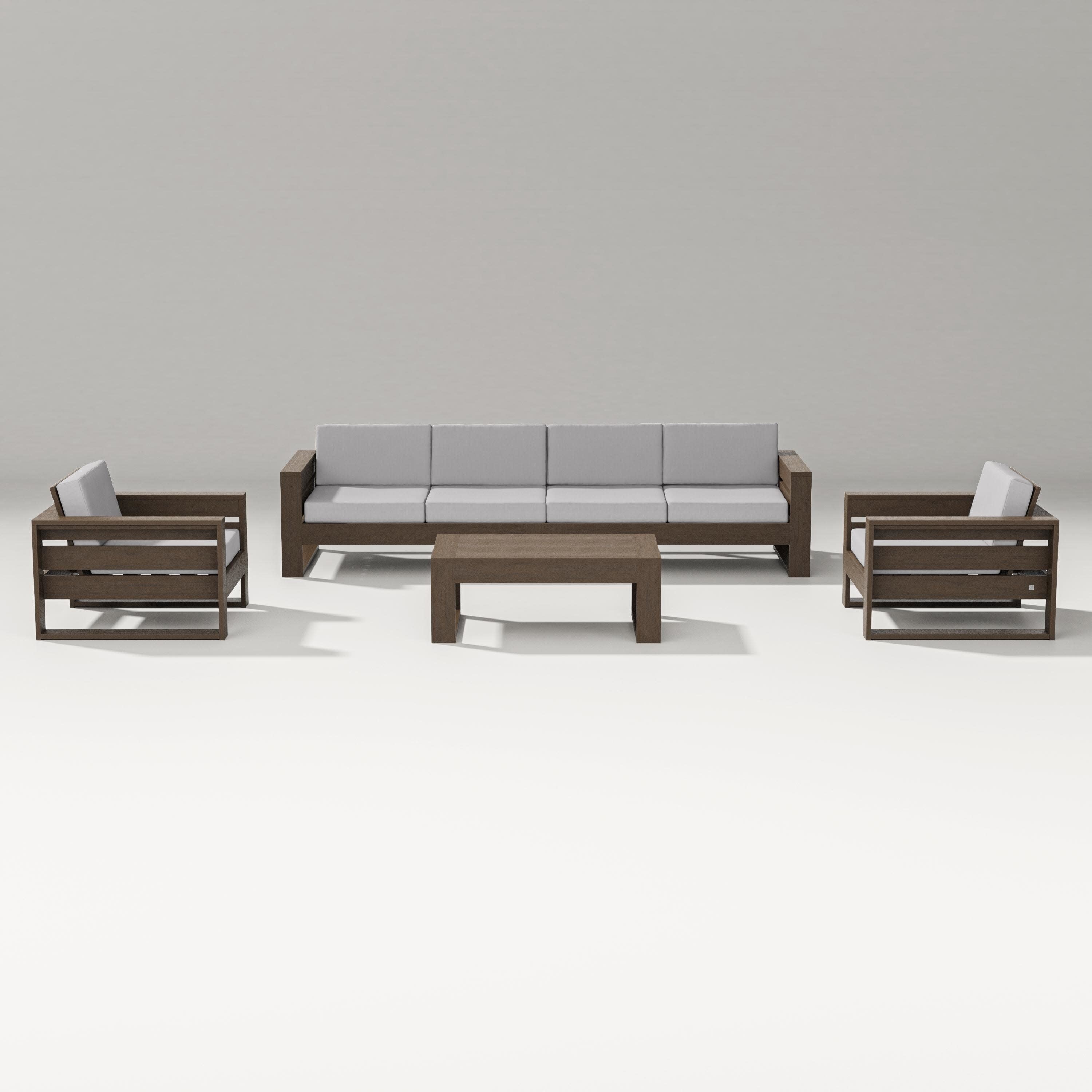 Latitude 5-Piece Lounge Sofa Set in Kona / Granite