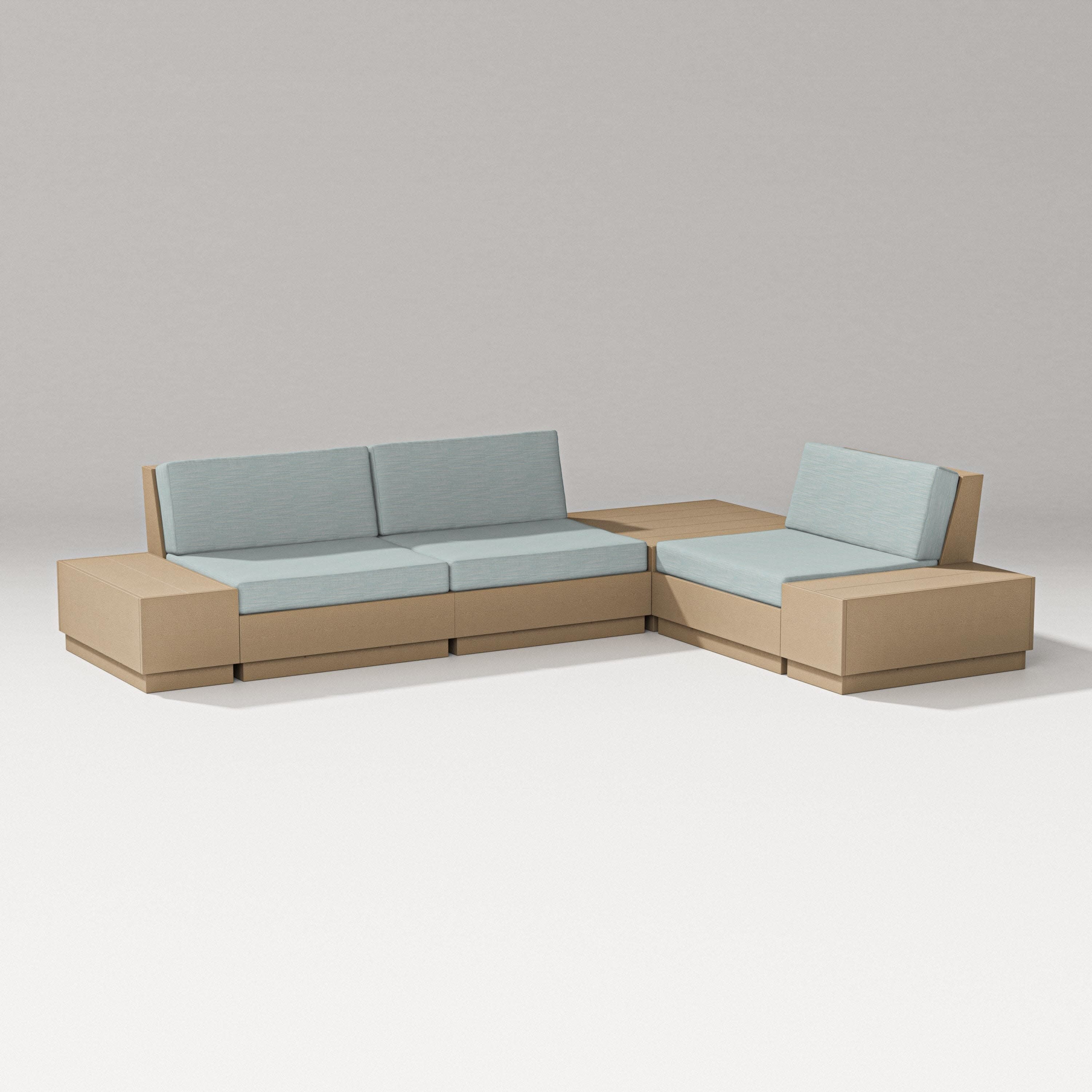 Elevate 6-Piece Corner Sectional in Vintage Sahara / Soothe Mist
