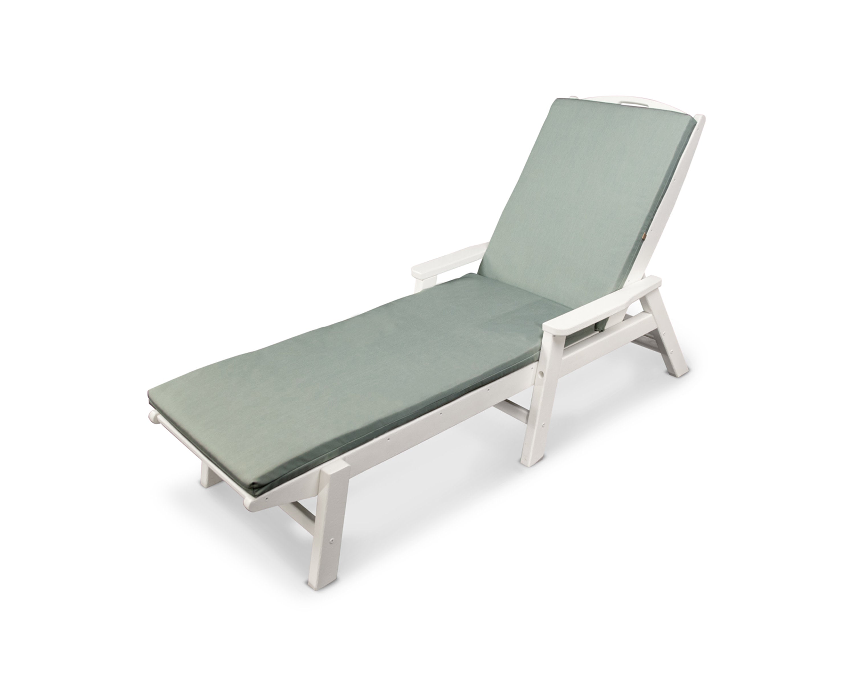 Ateeva 74" x 22" Outdoor Chaise Lounge Cushion by POLYWOOD in Spa