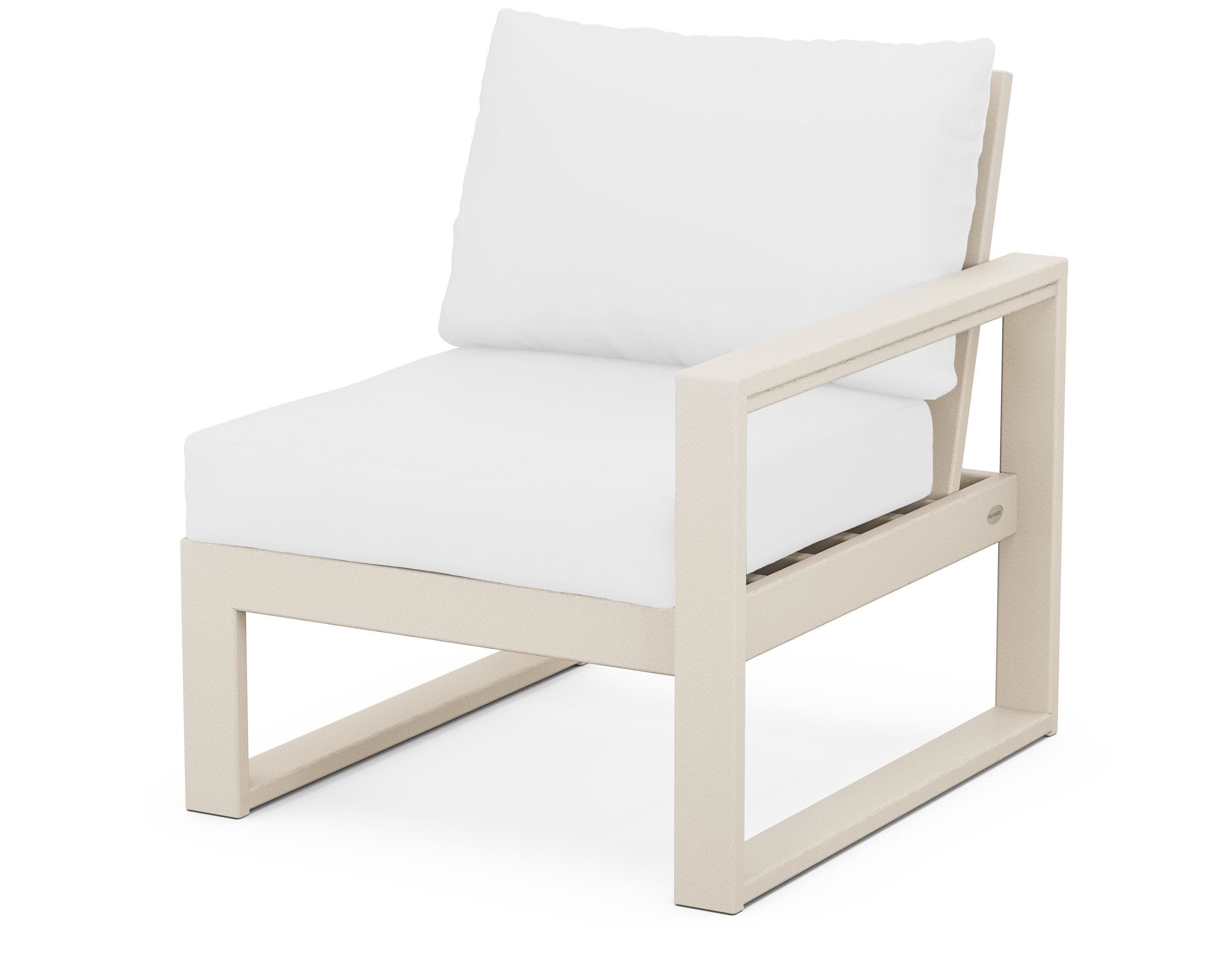 EDGE Modular Right Arm Chair in Sand / Natural