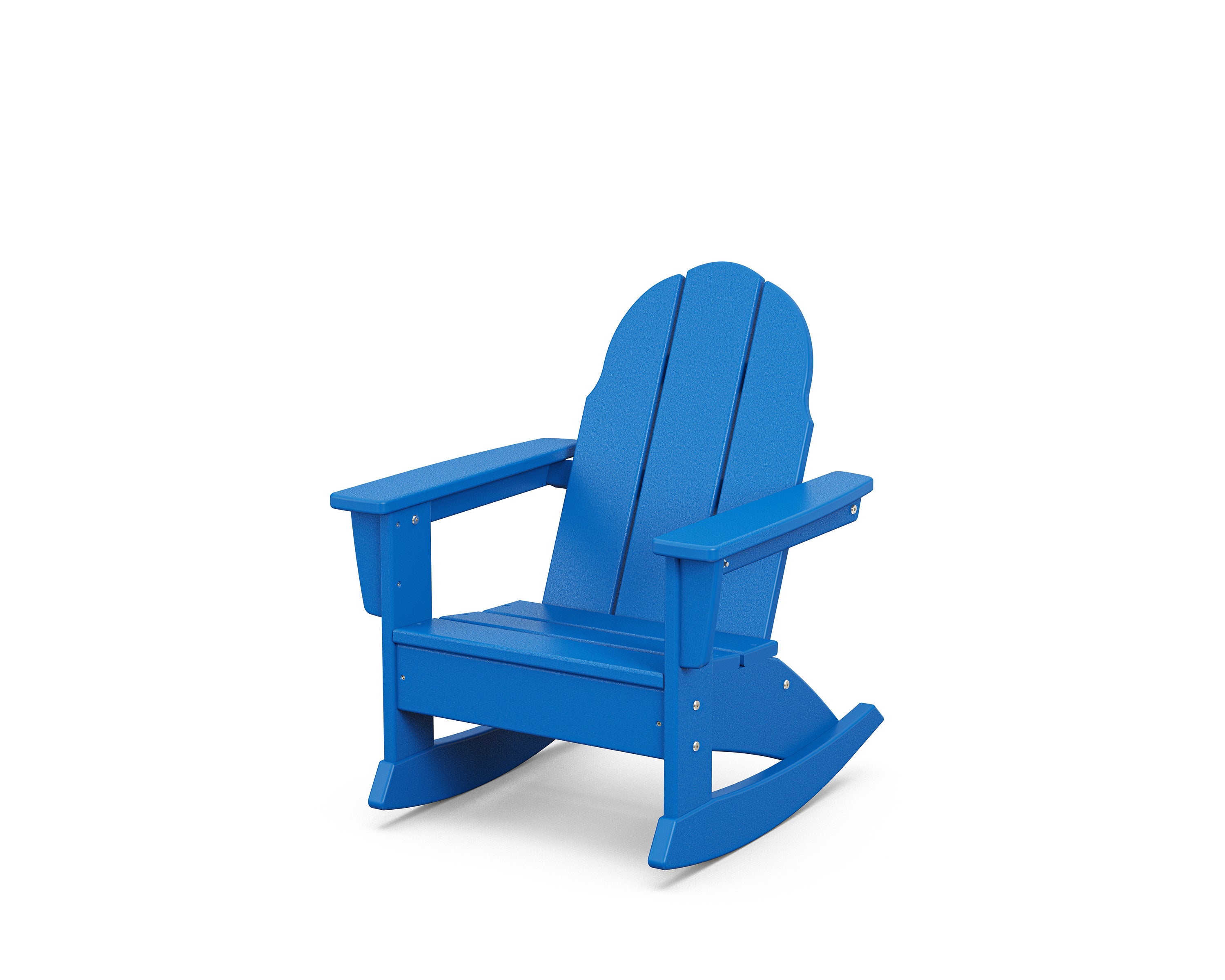 Kids Vineyard Adirondack Rocking Chair in Pacific Blue