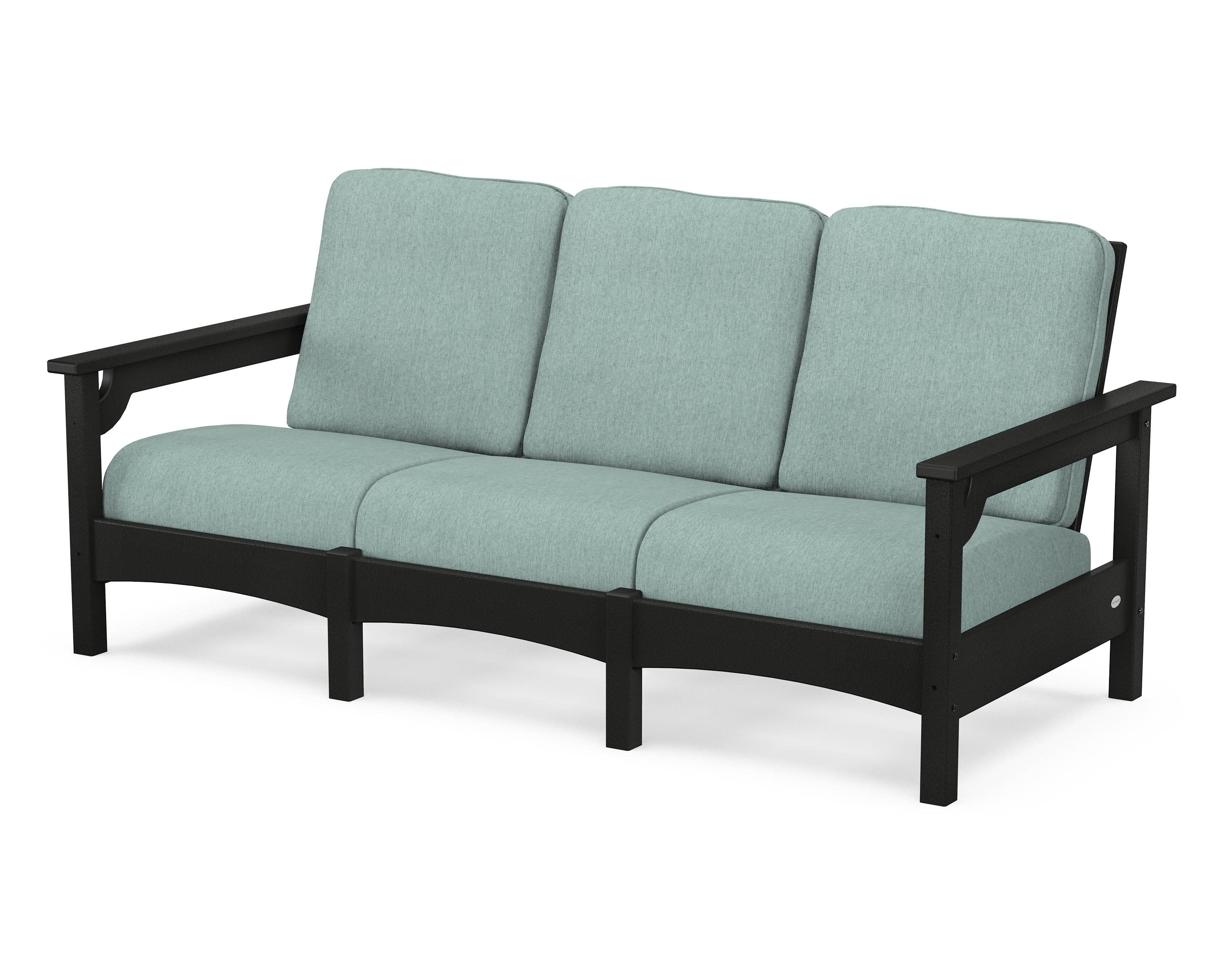 Club Sofa in Black / Glacier Spa