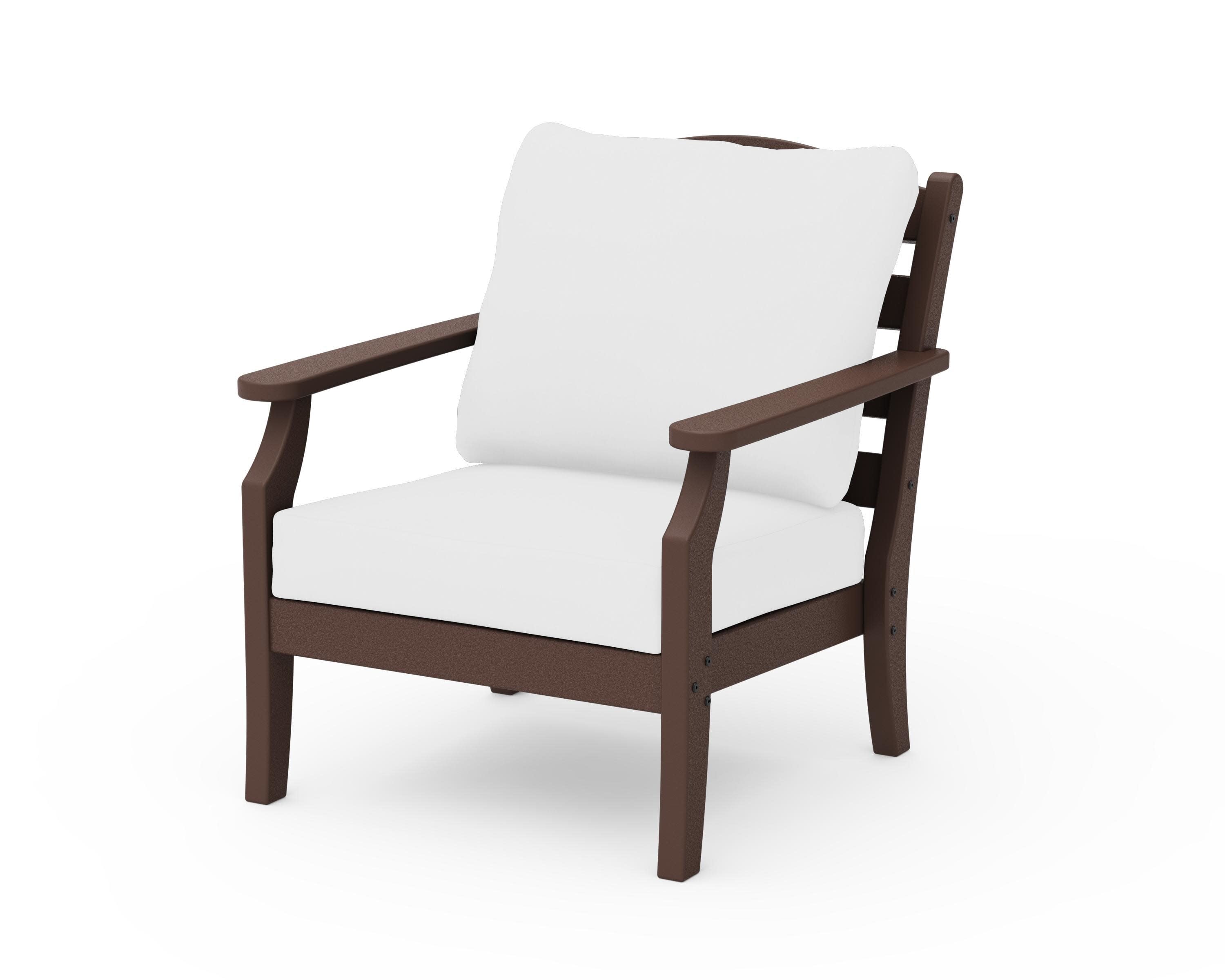 Savannah Deep Seating Chair in Mahogany / Natural