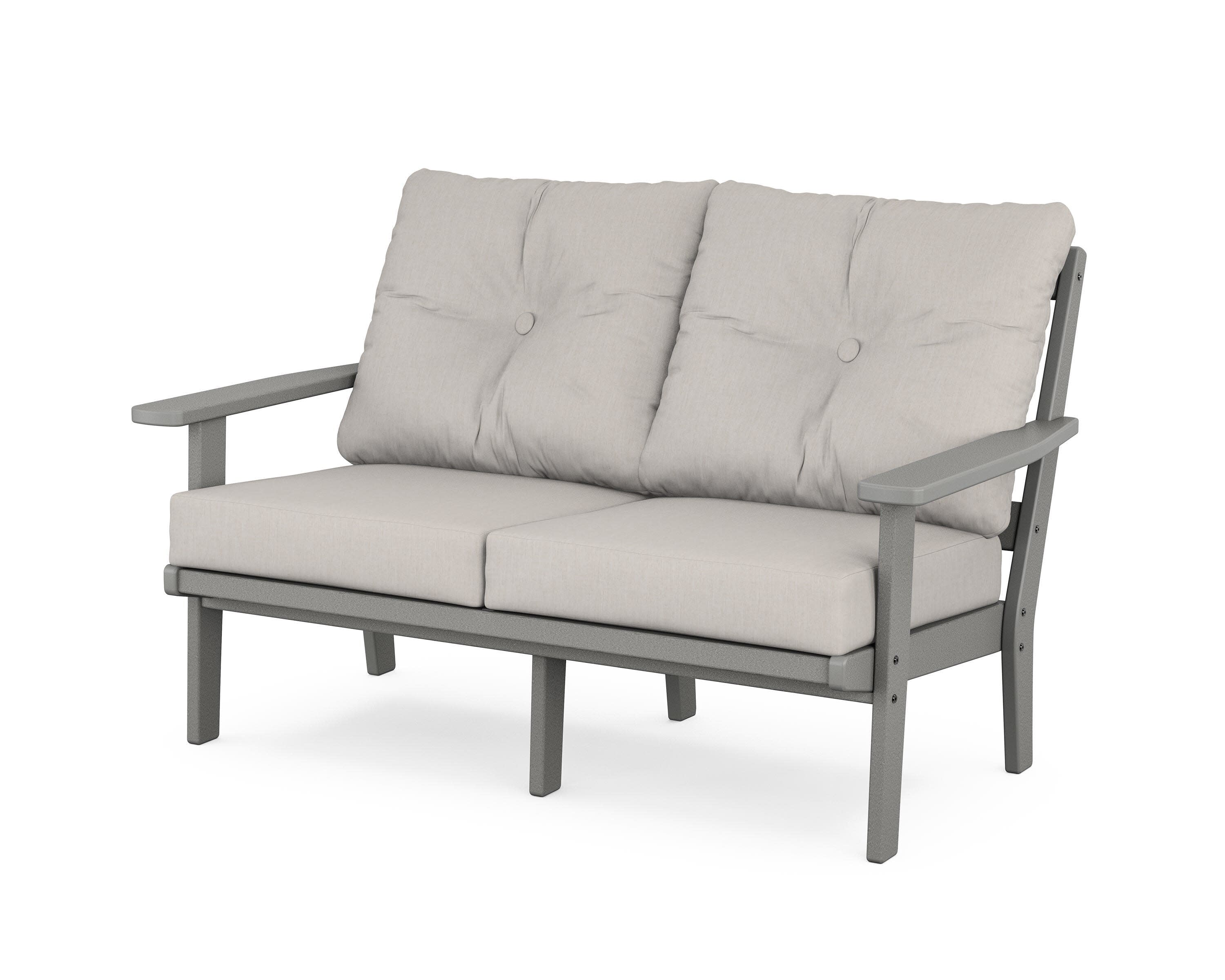 Prairie Deep SeatingLoveseat in Slate Grey / Cast Ash
