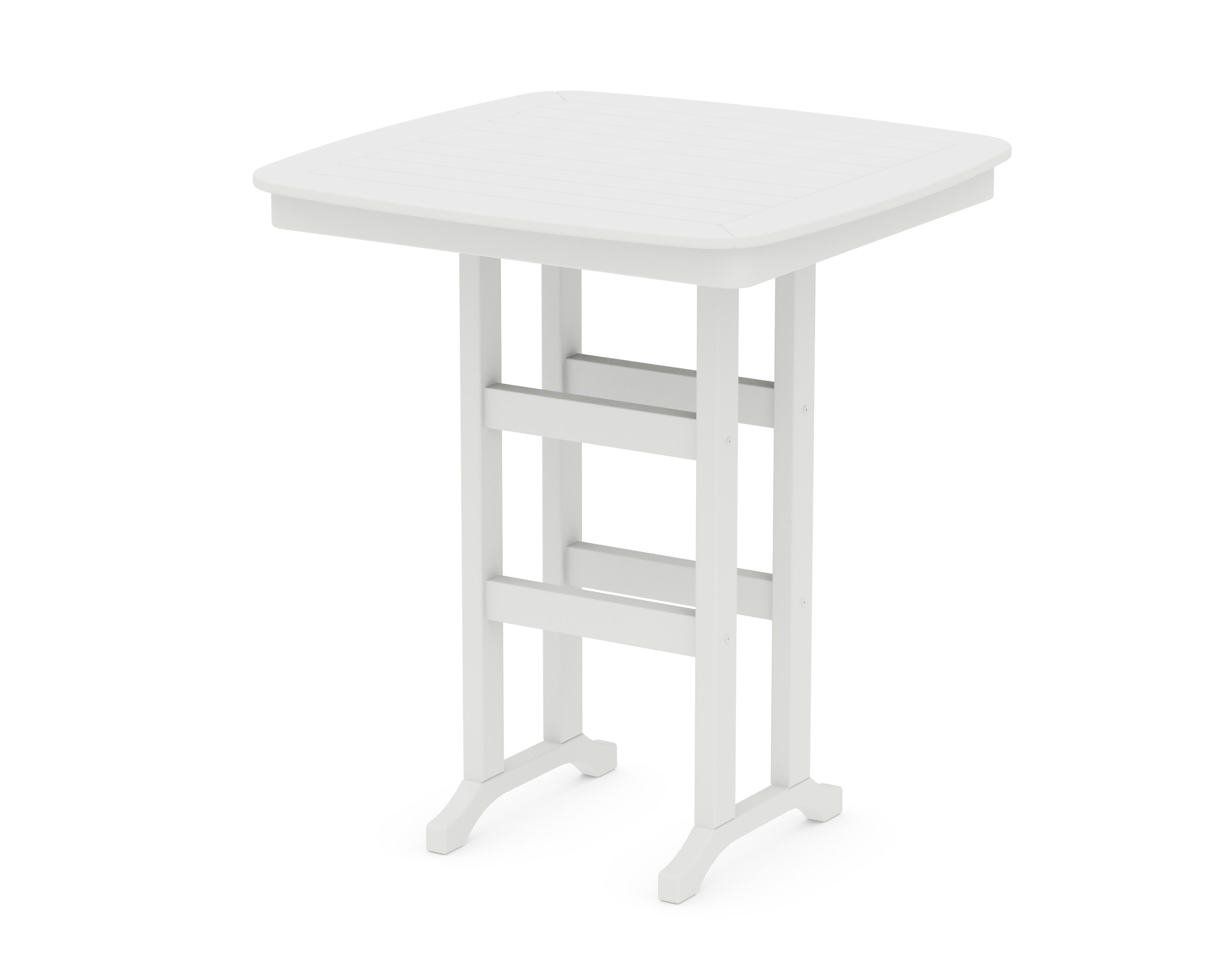 Nautical 37" Bar Table in White