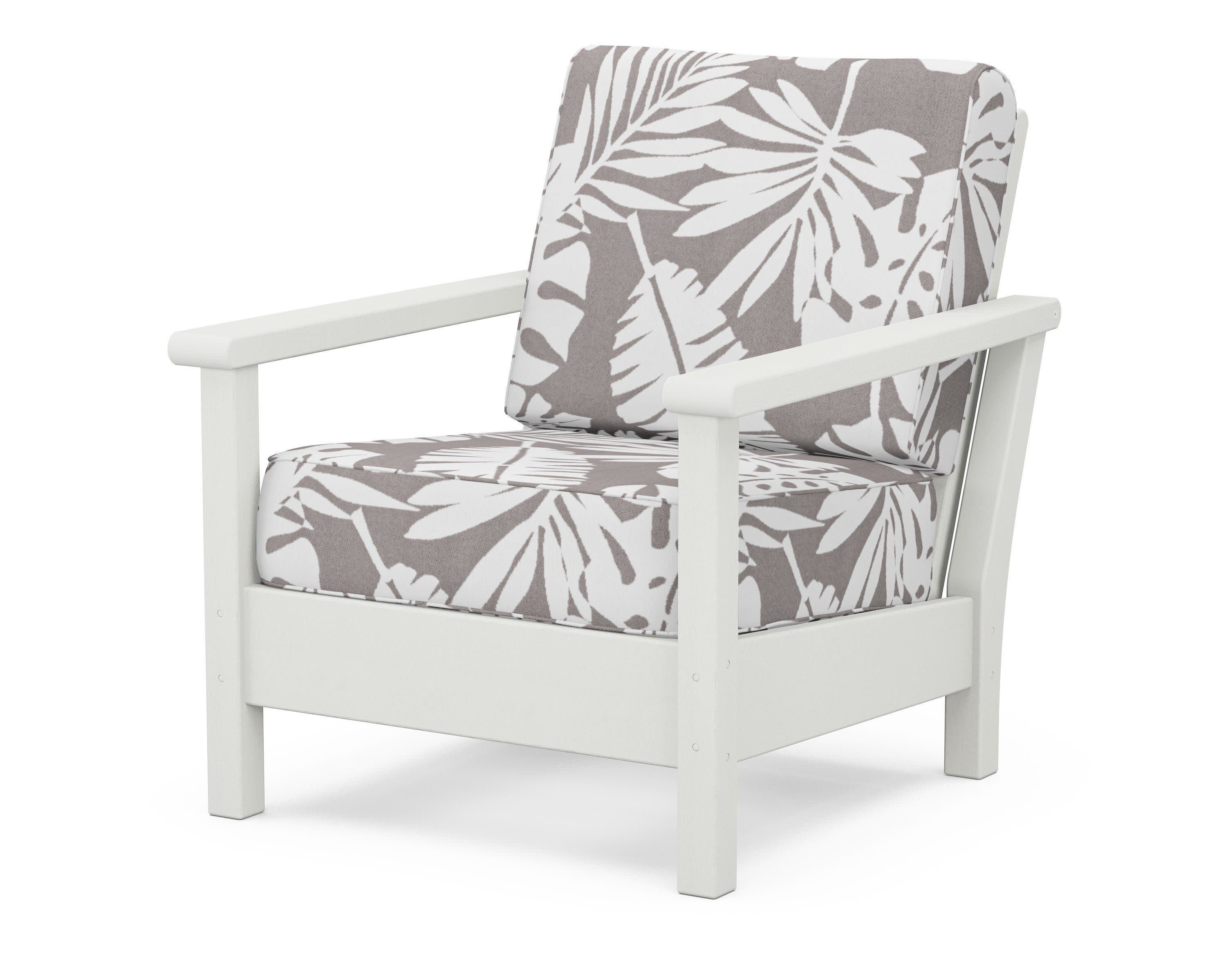 Harbour Deep Seating Chair in Vintage White / Leaf Grey Mist