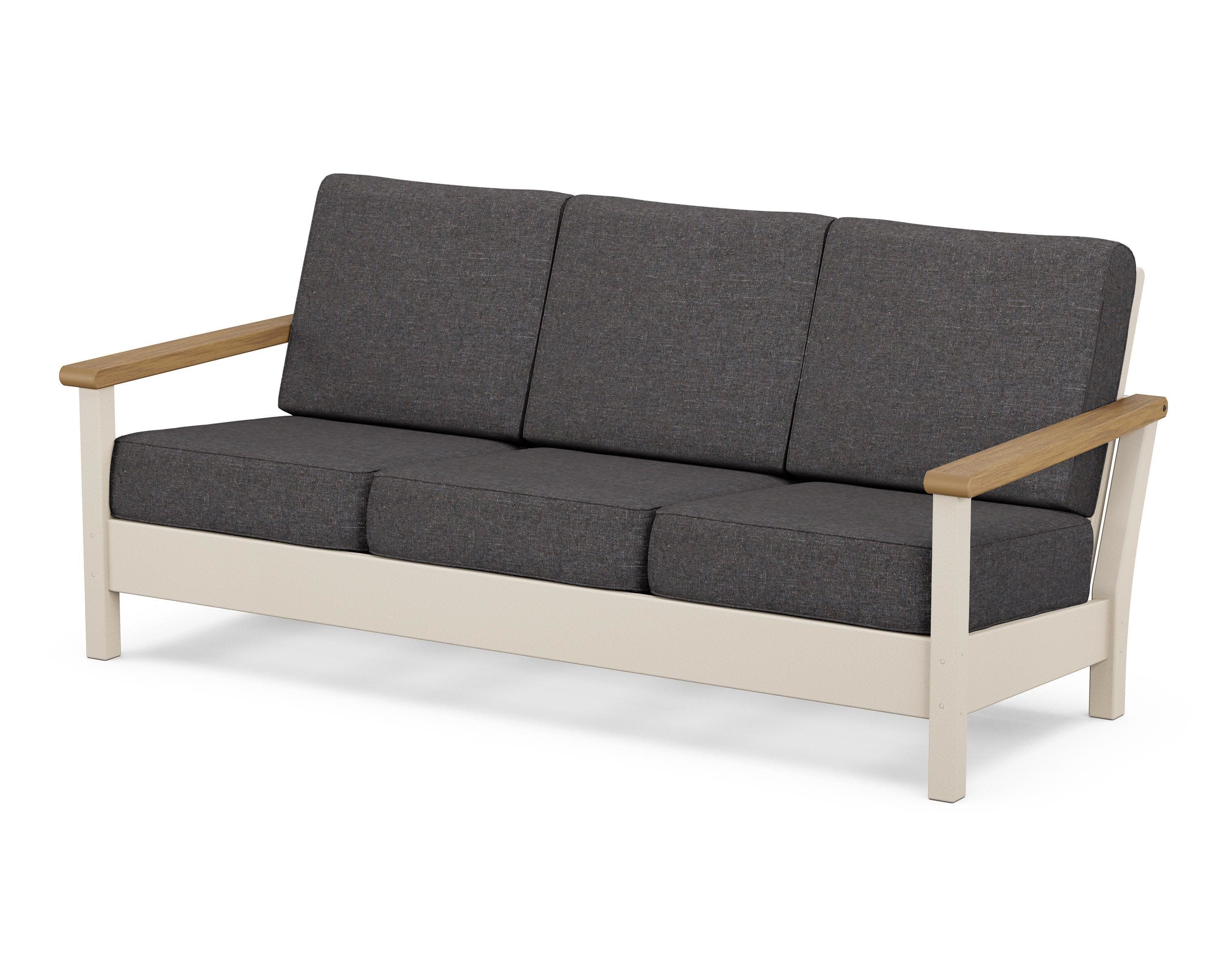 Harbour Deep Seating Sofa in Sand / Natural / Ash Charcoal