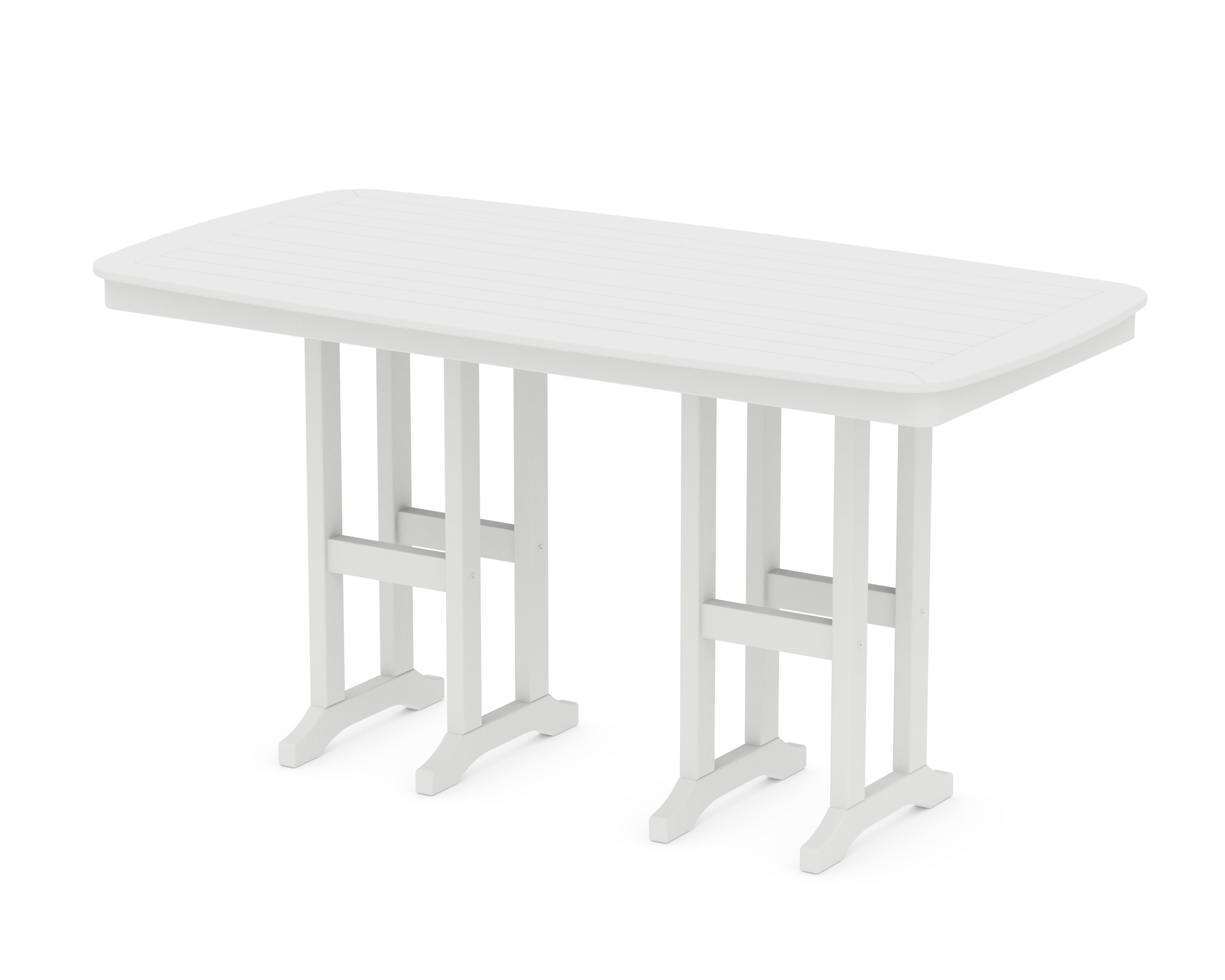 Nautical 37" x 72" Counter Table in White