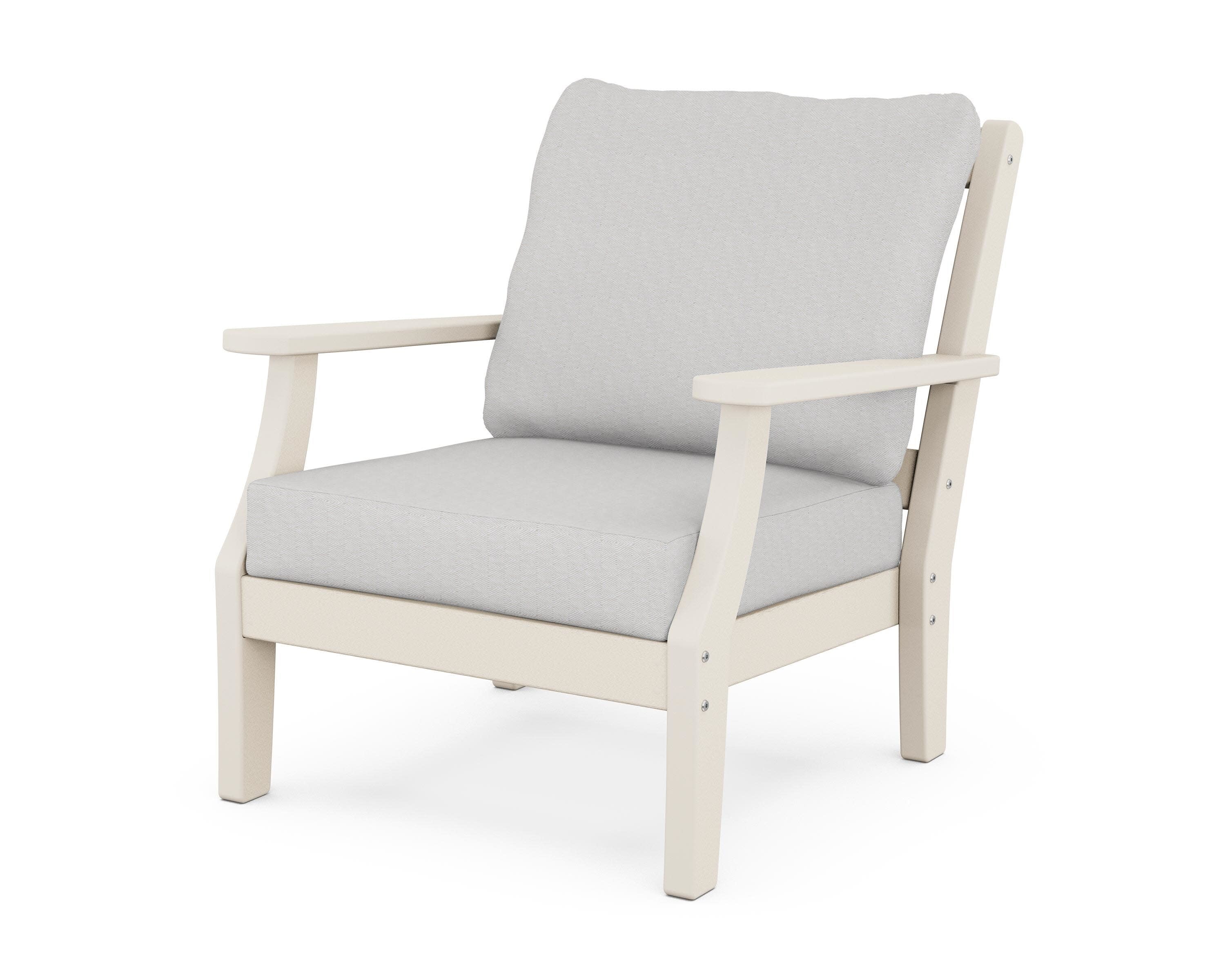 Chinoiserie Deep Seating Chair in Sand / Diamond in the Rough