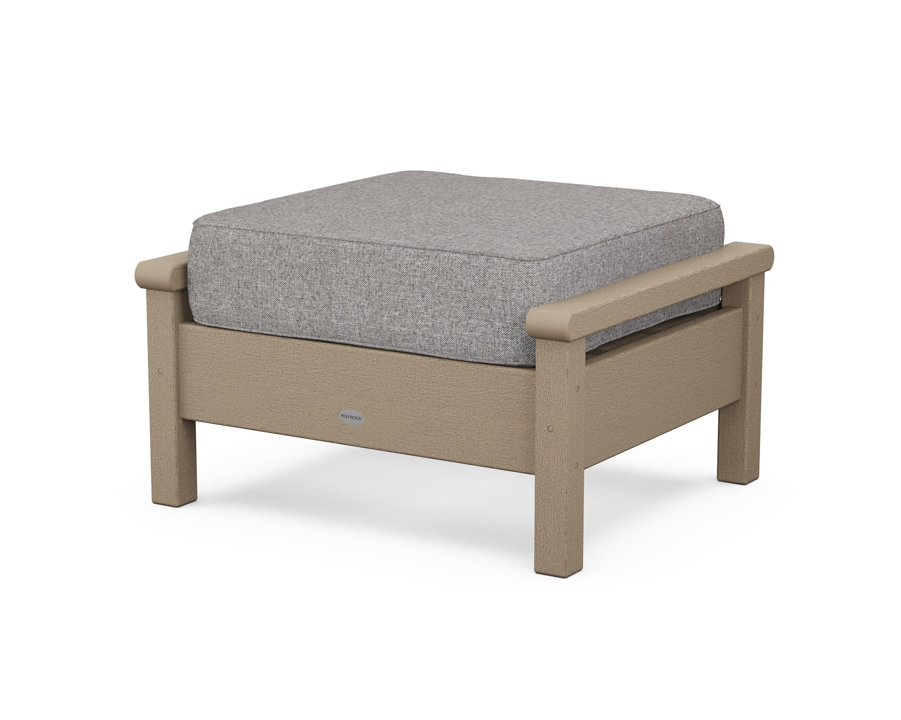 Harbour Deep Seating Ottoman in Vintage Sahara / Grey Mist