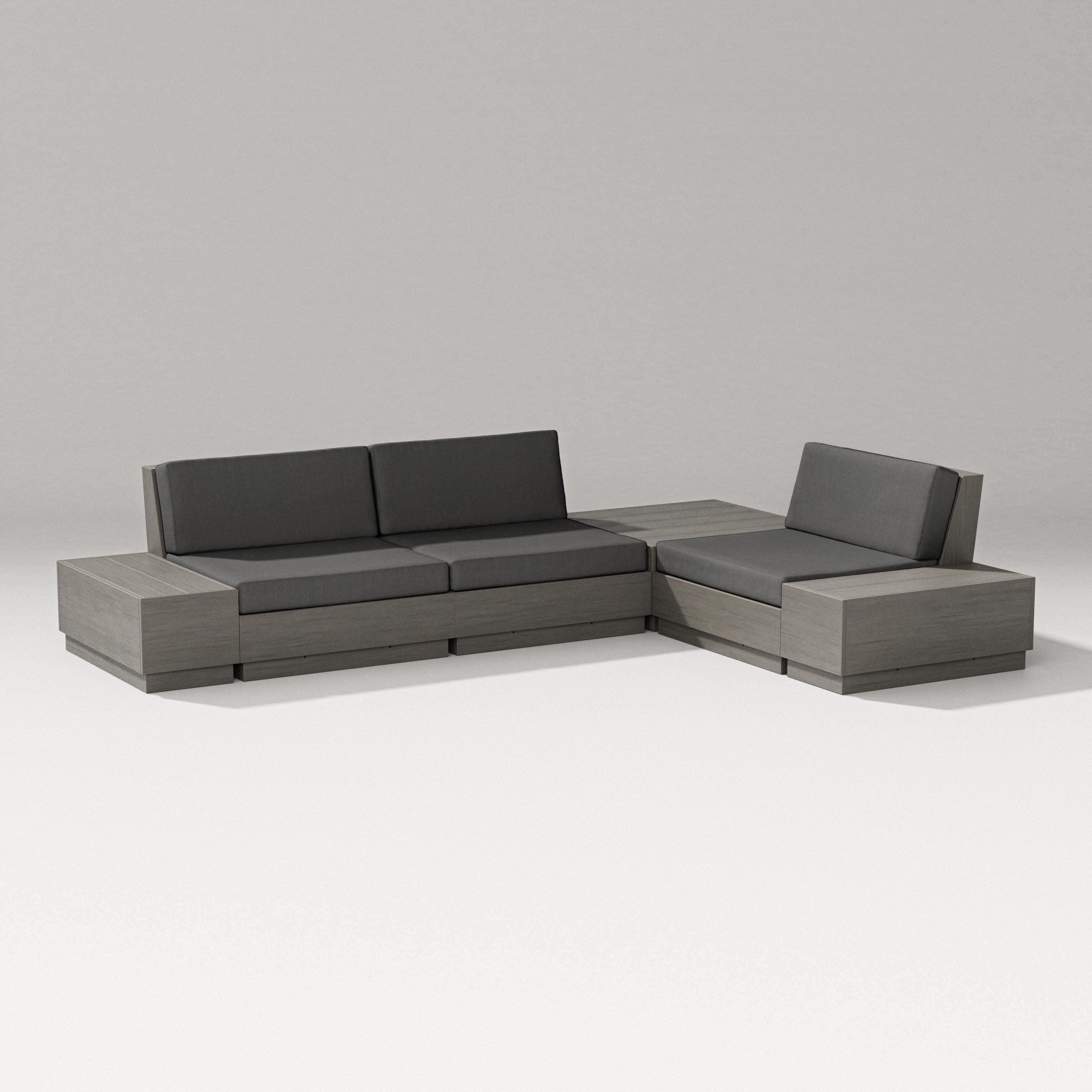 Elevate 6-Piece Corner Sectional in Driftwood / Spectrum Carbon
