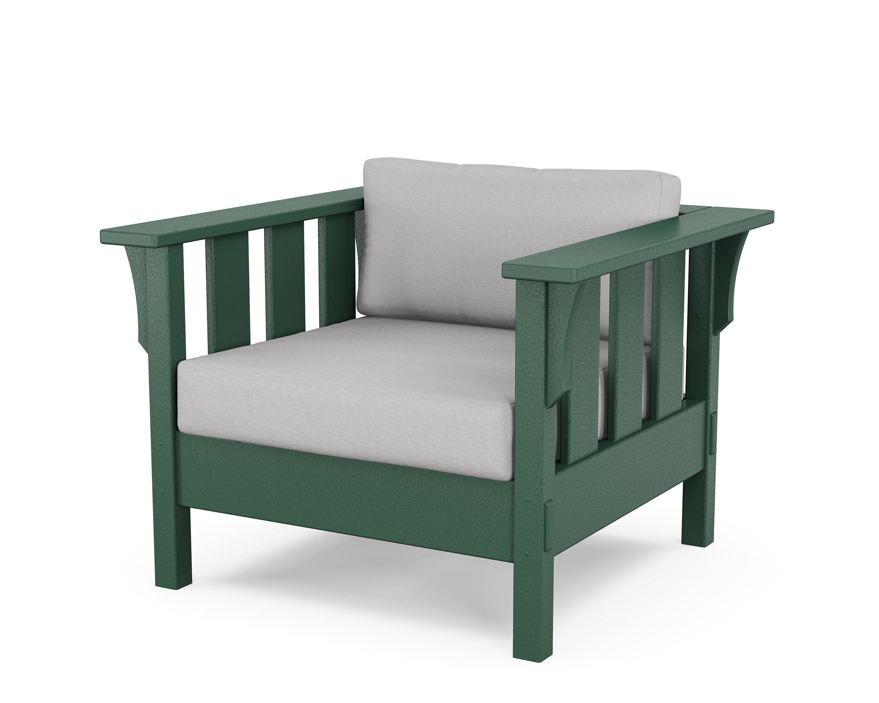Acadia Deep Seating Chair in Green / Diamond in the Rough