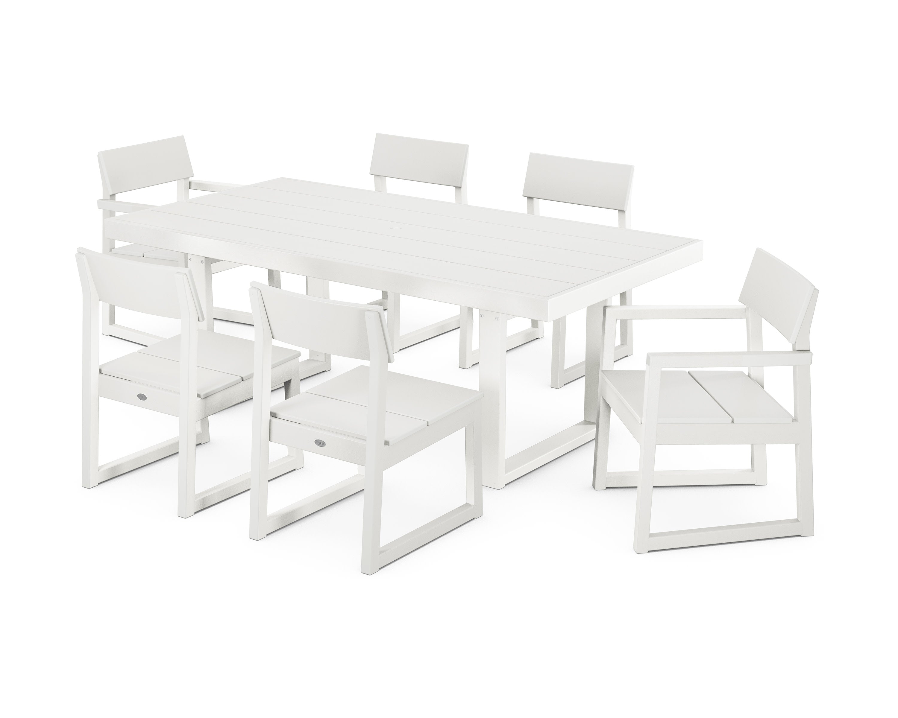 EDGE 7-Piece Dining Set in Vintage White