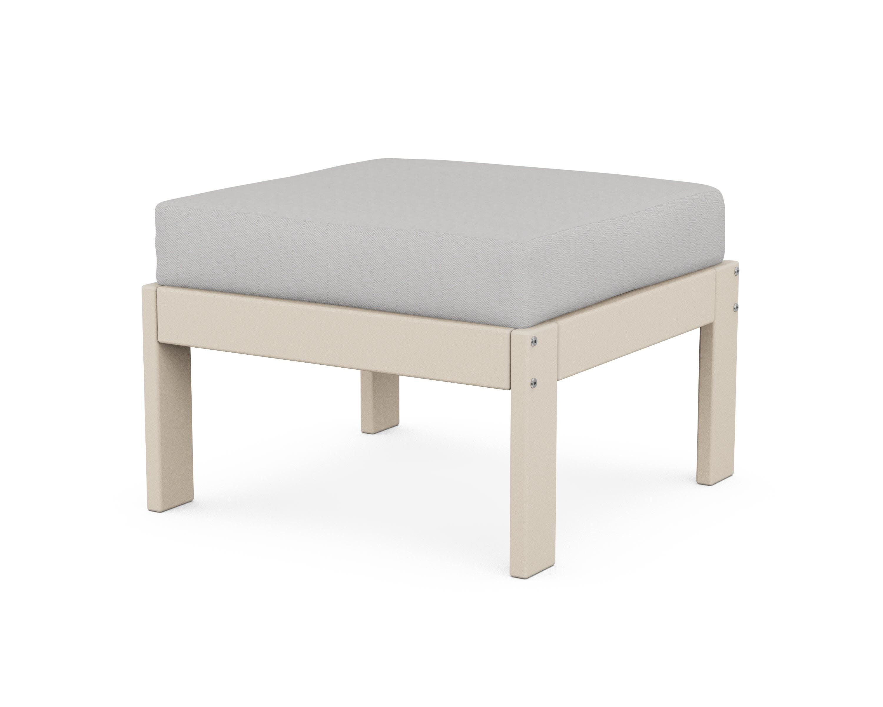 Vineyard Modular Ottoman in Sand / Diamond in the Rough