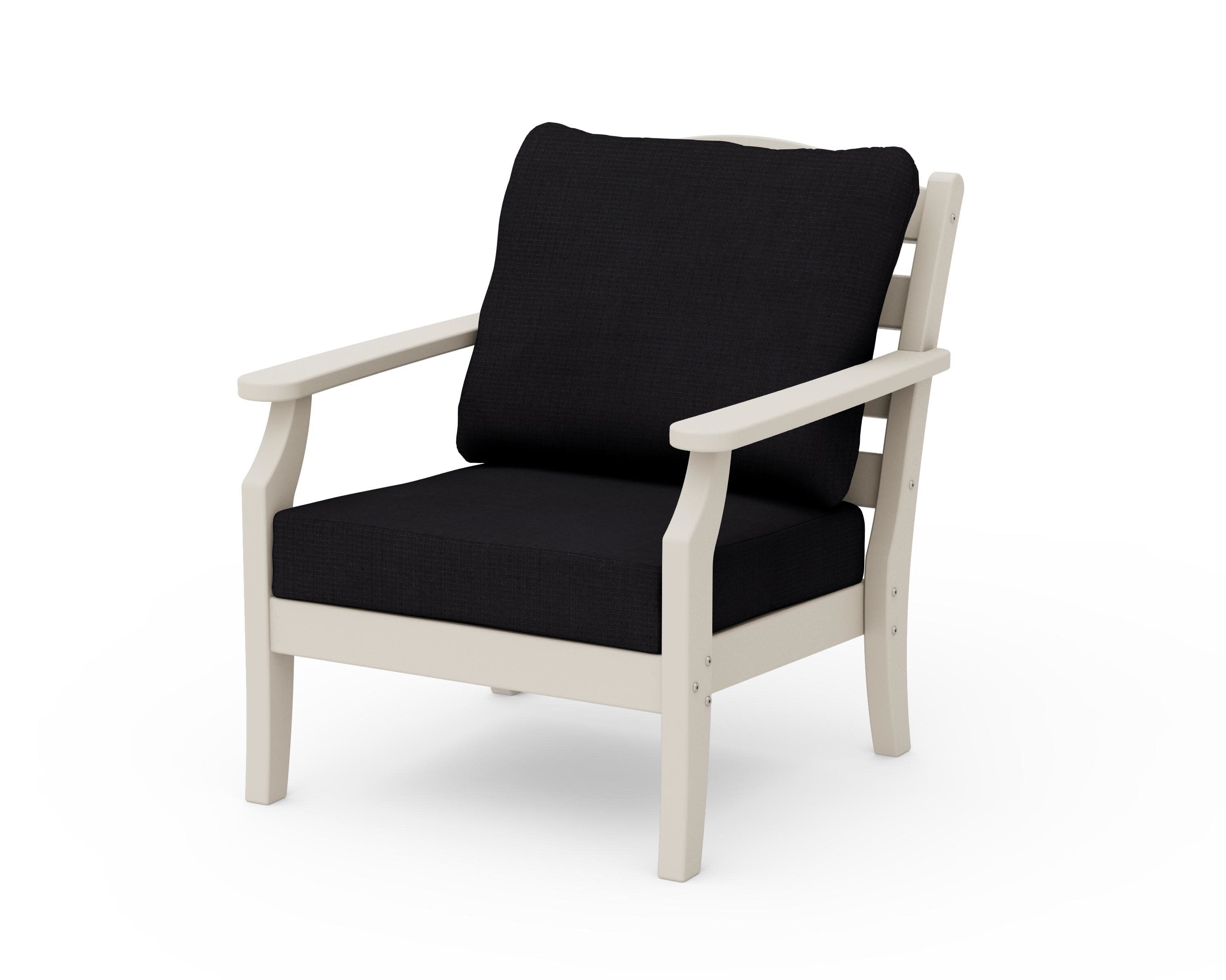 Savannah Deep Seating Chair in Sand / Midnight Linen