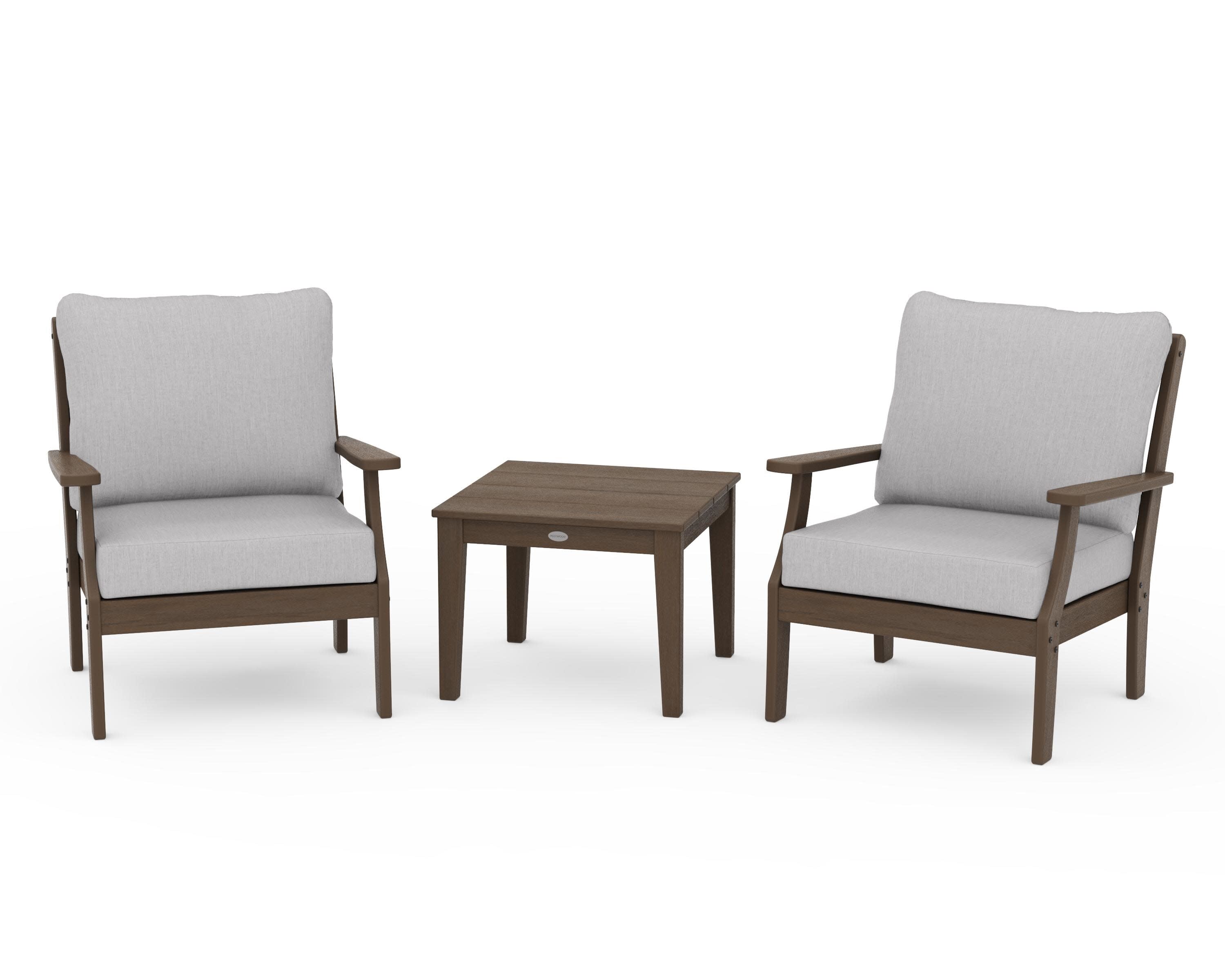 Braxton 3-Piece Deep Seating Set in Kona / Granite