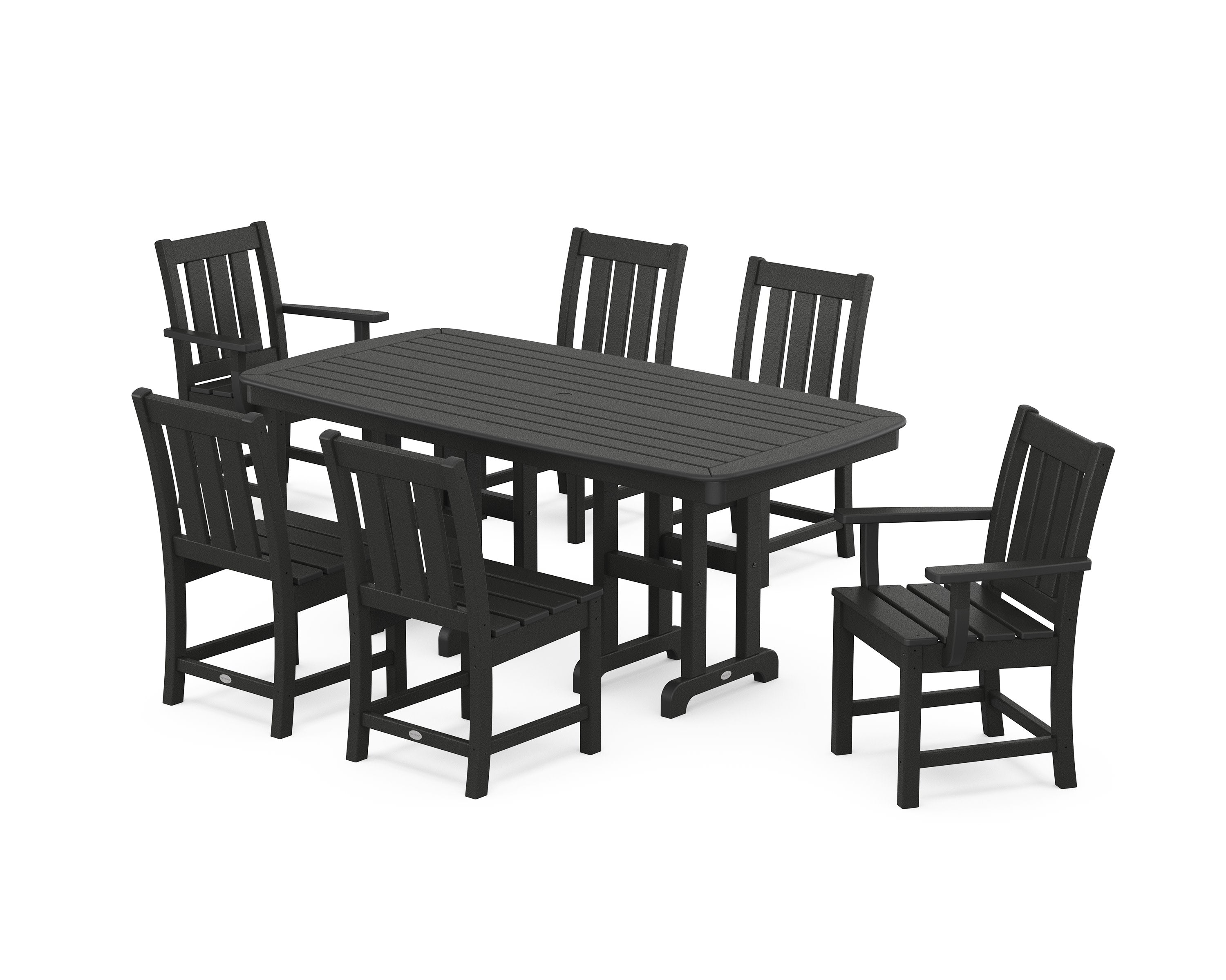 Oxford 7-Piece Dining Set in Black