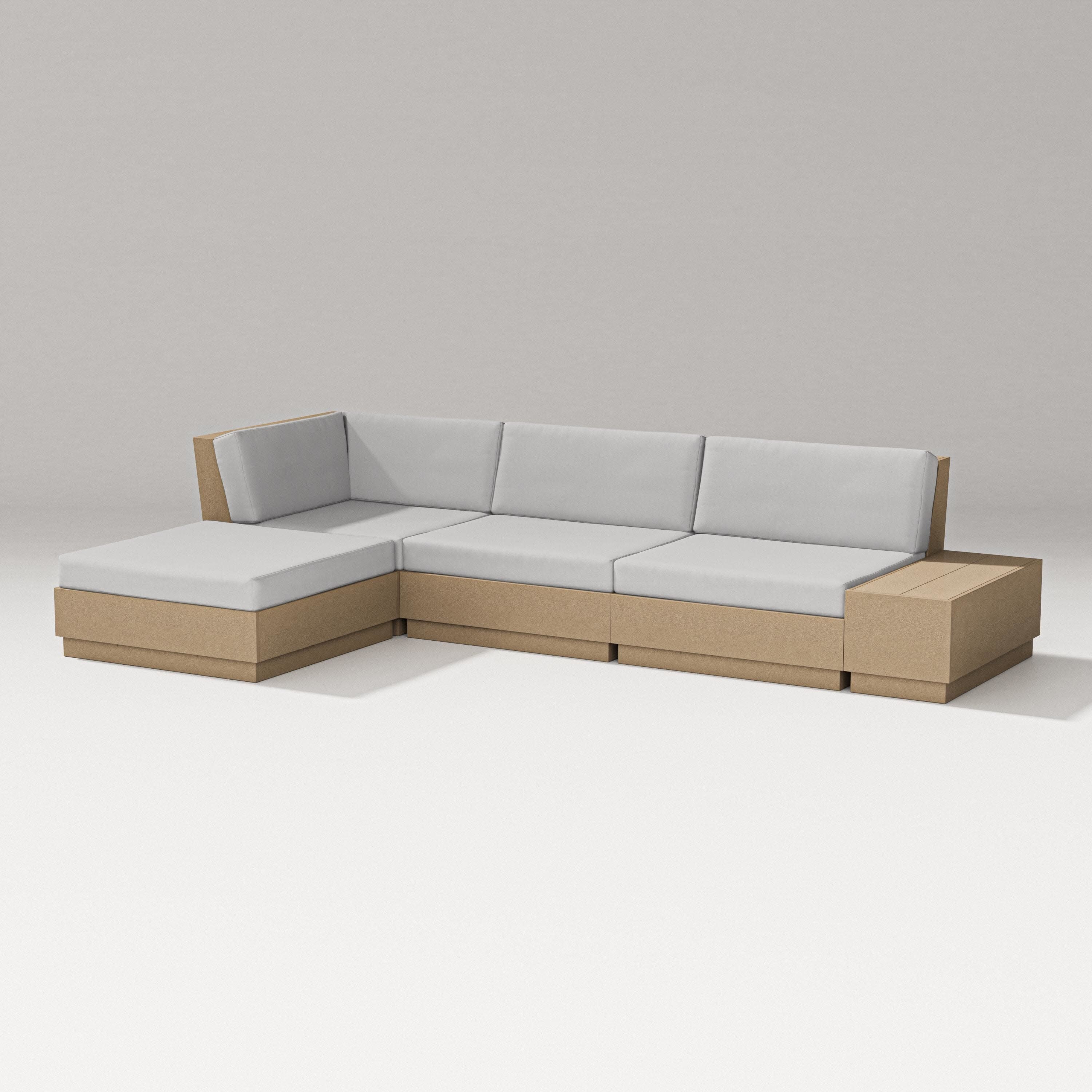 Elevate Chaise Sectional in Vintage Sahara / Diamond in the Rough