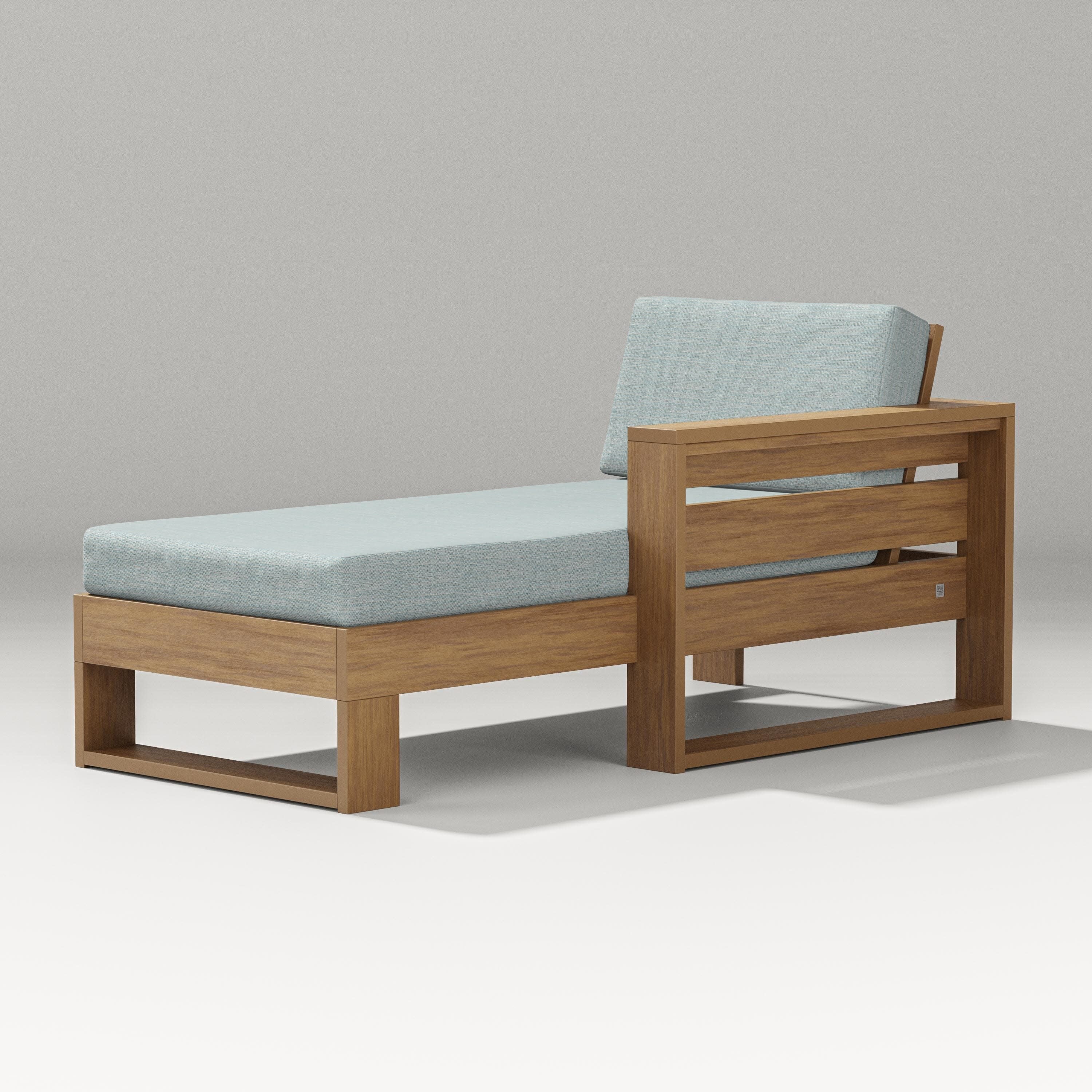 Latitude Modular Right Arm Chaise in Natural / Soothe Mist