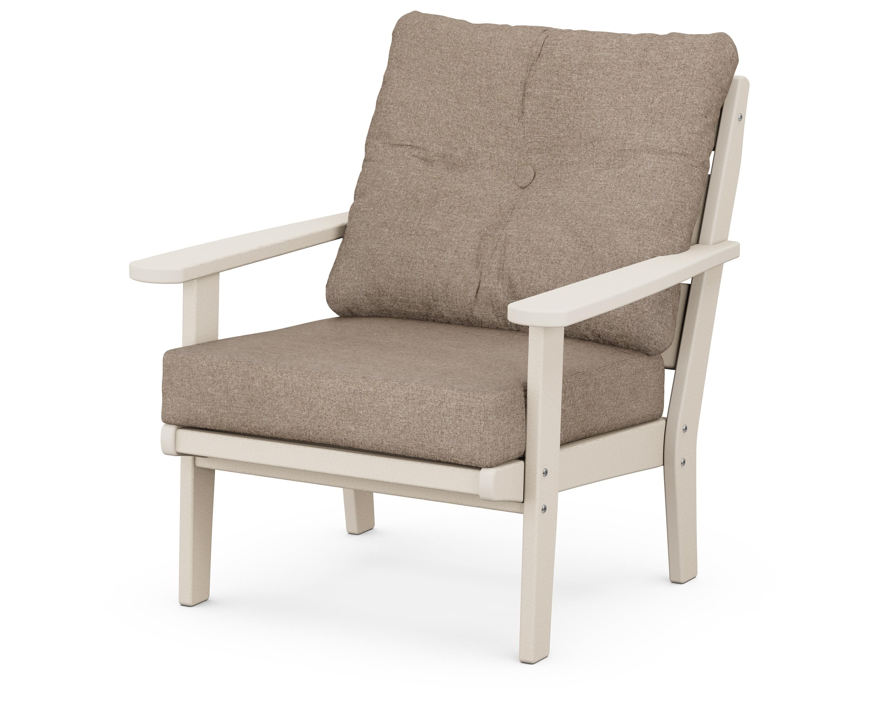 Lakeside Deep Seating Chair in Sand / Spiced Burlap