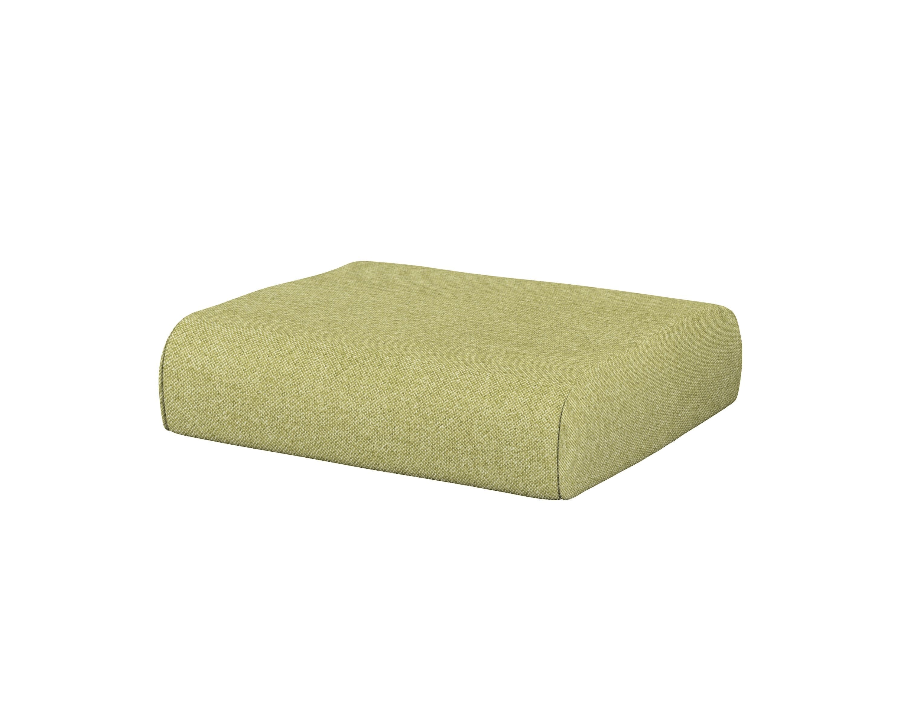 Club Ottoman Cushion in Chartreuse Boucle