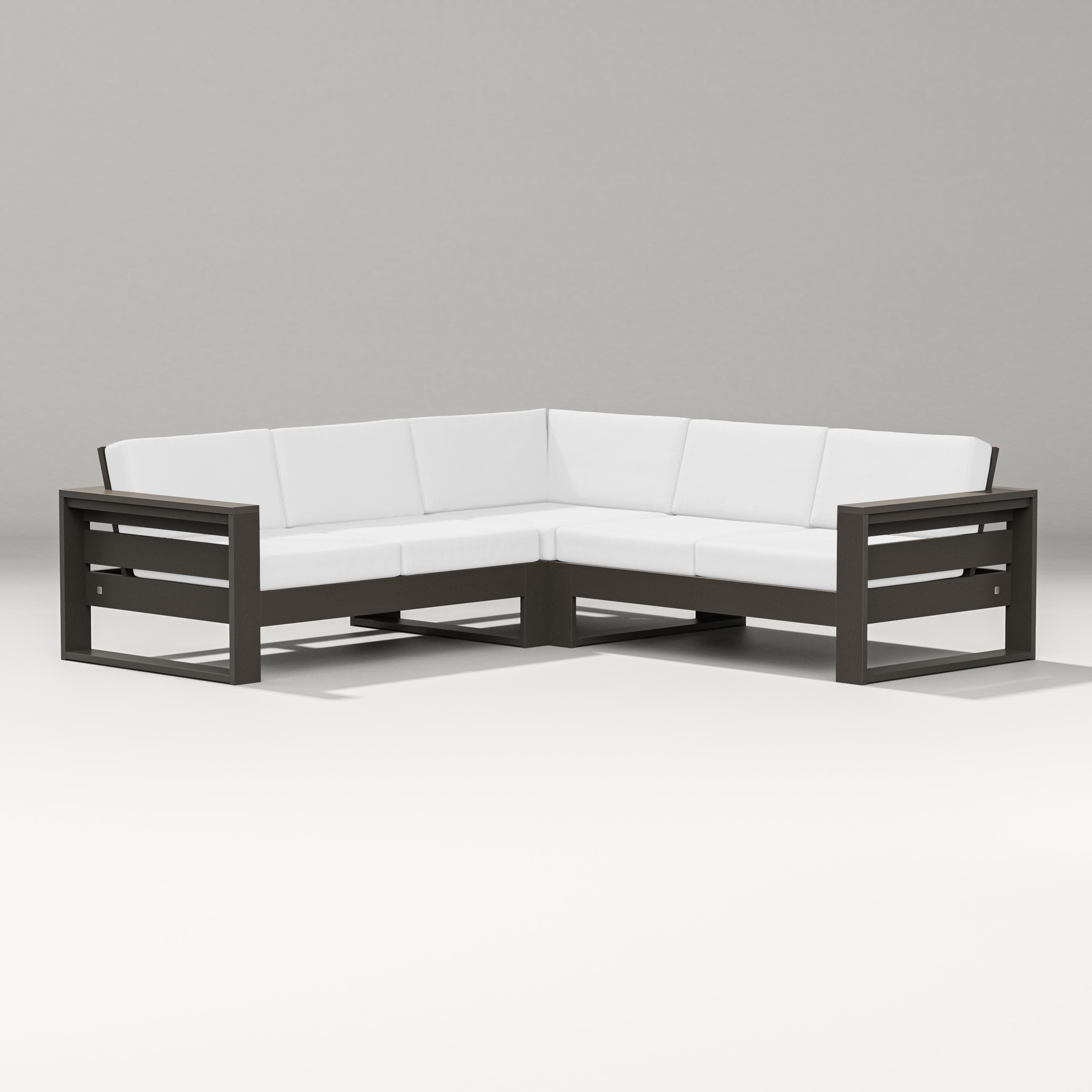 Latitude Corner Sectional in Vintage Coffee / Natural