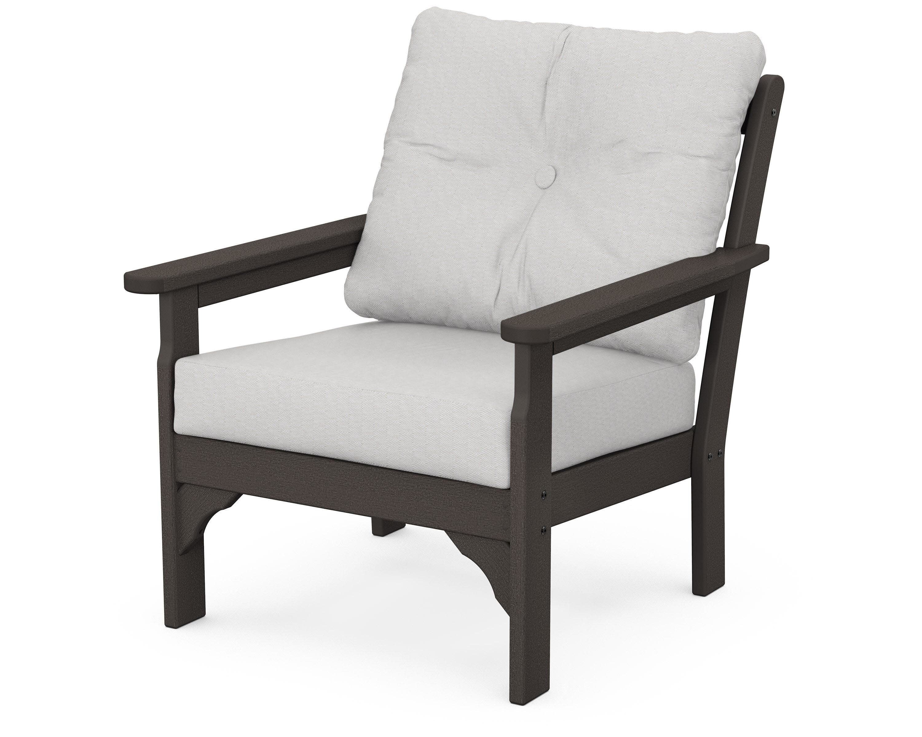 Vineyard Deep Seating Chair in Vintage Coffee / Diamond in the Rough