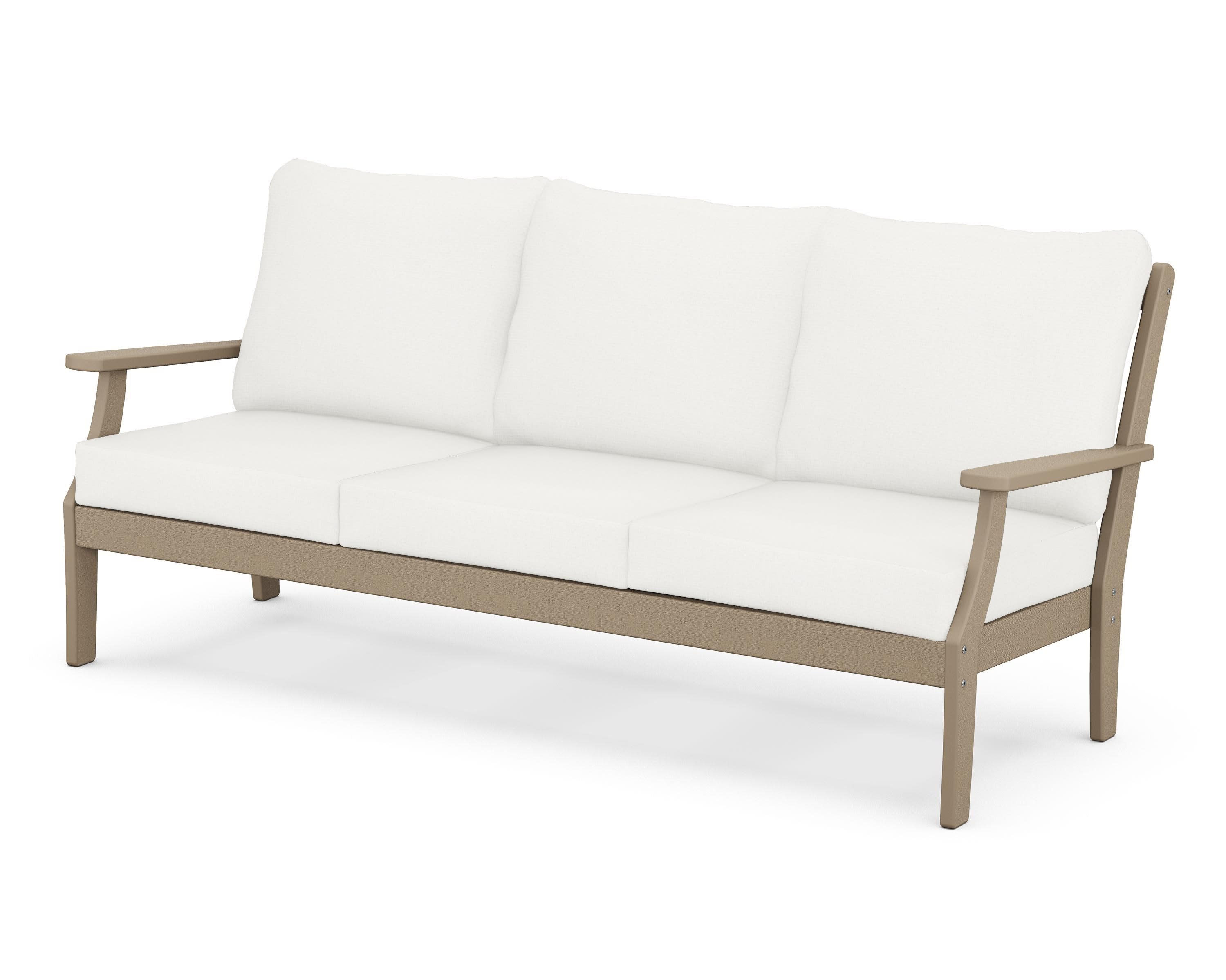 Braxton Deep Seating Sofa in Vintage Sahara / Natural Linen