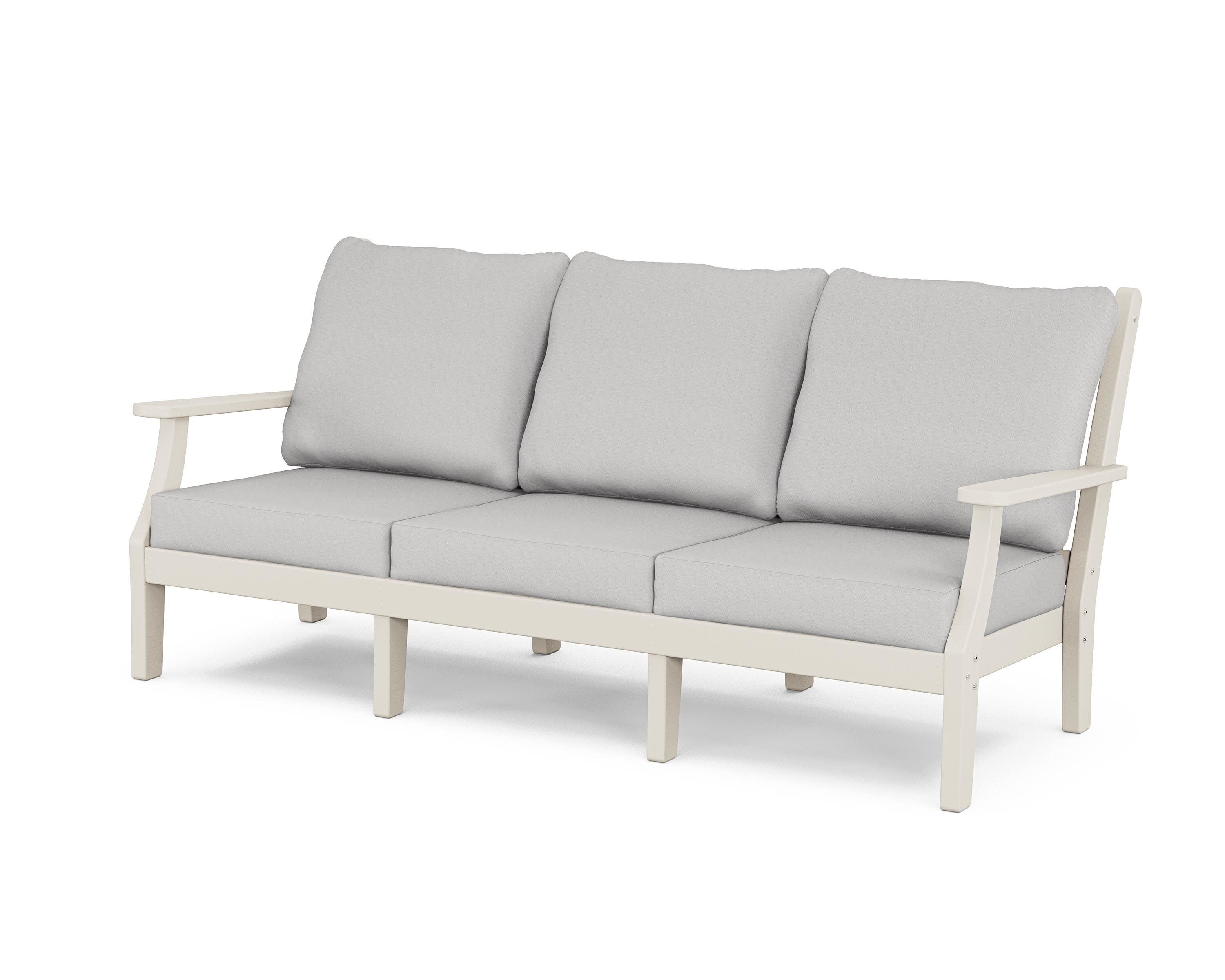 Wovendale Deep Seating Sofa in Sand / Diamond in the Rough