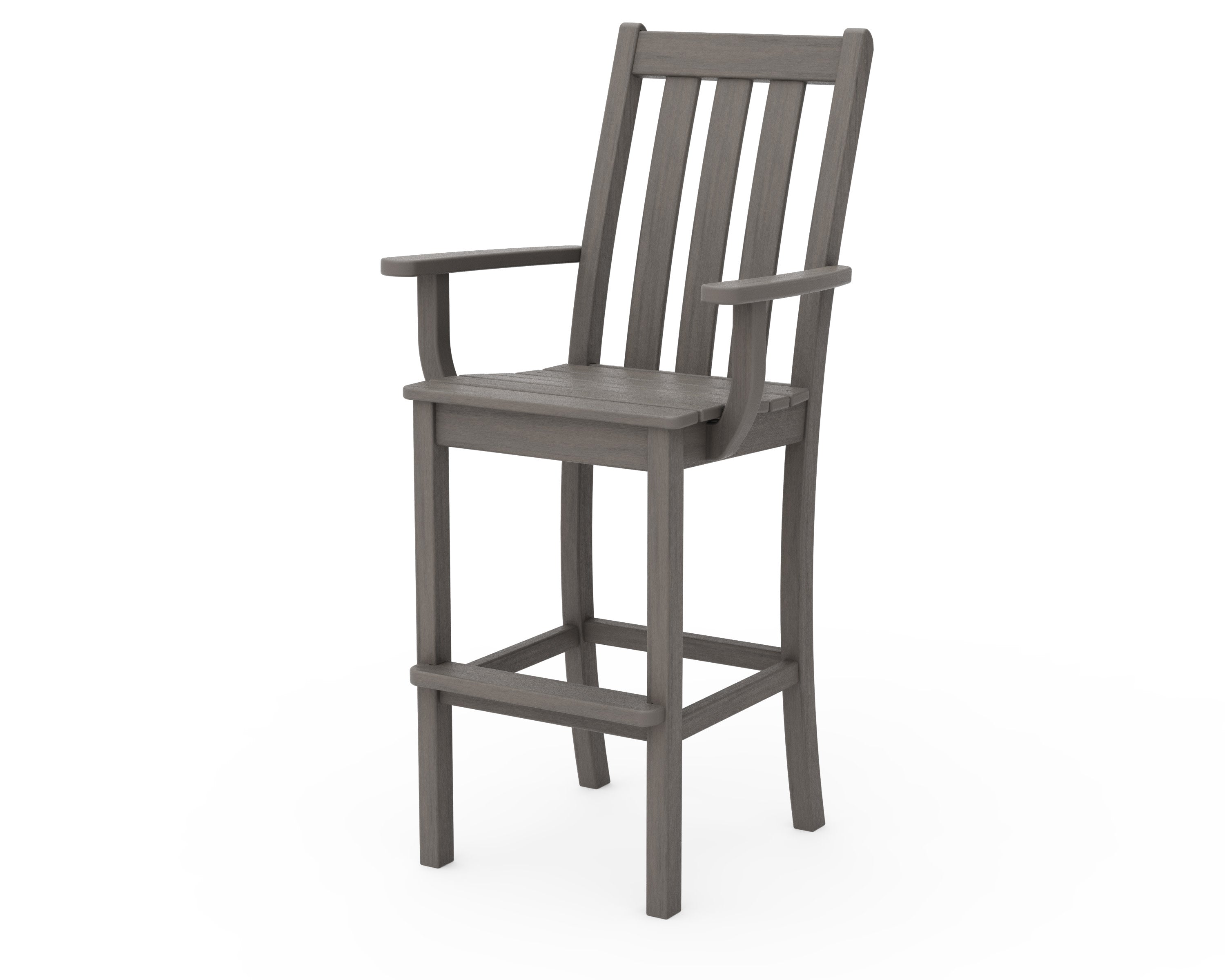 Vineyard Bar Arm Chair in Driftwood
