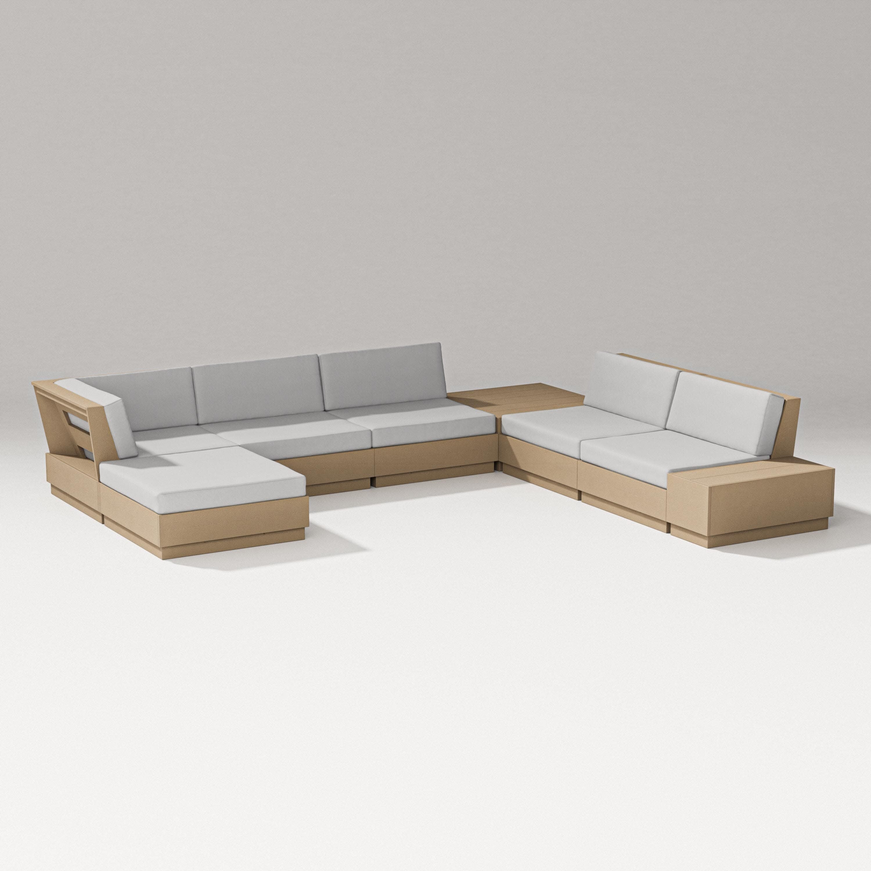 Elevate 8-Piece Corner Sectional in Vintage Sahara / Diamond in the Rough