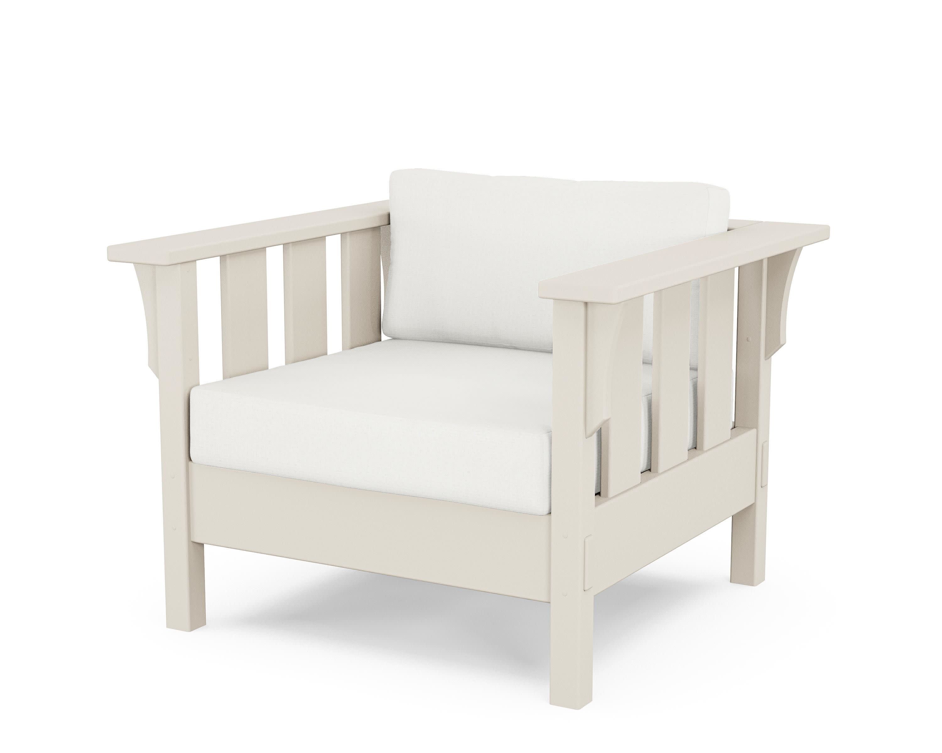 Acadia Deep Seating Chair in Sand / Natural Linen