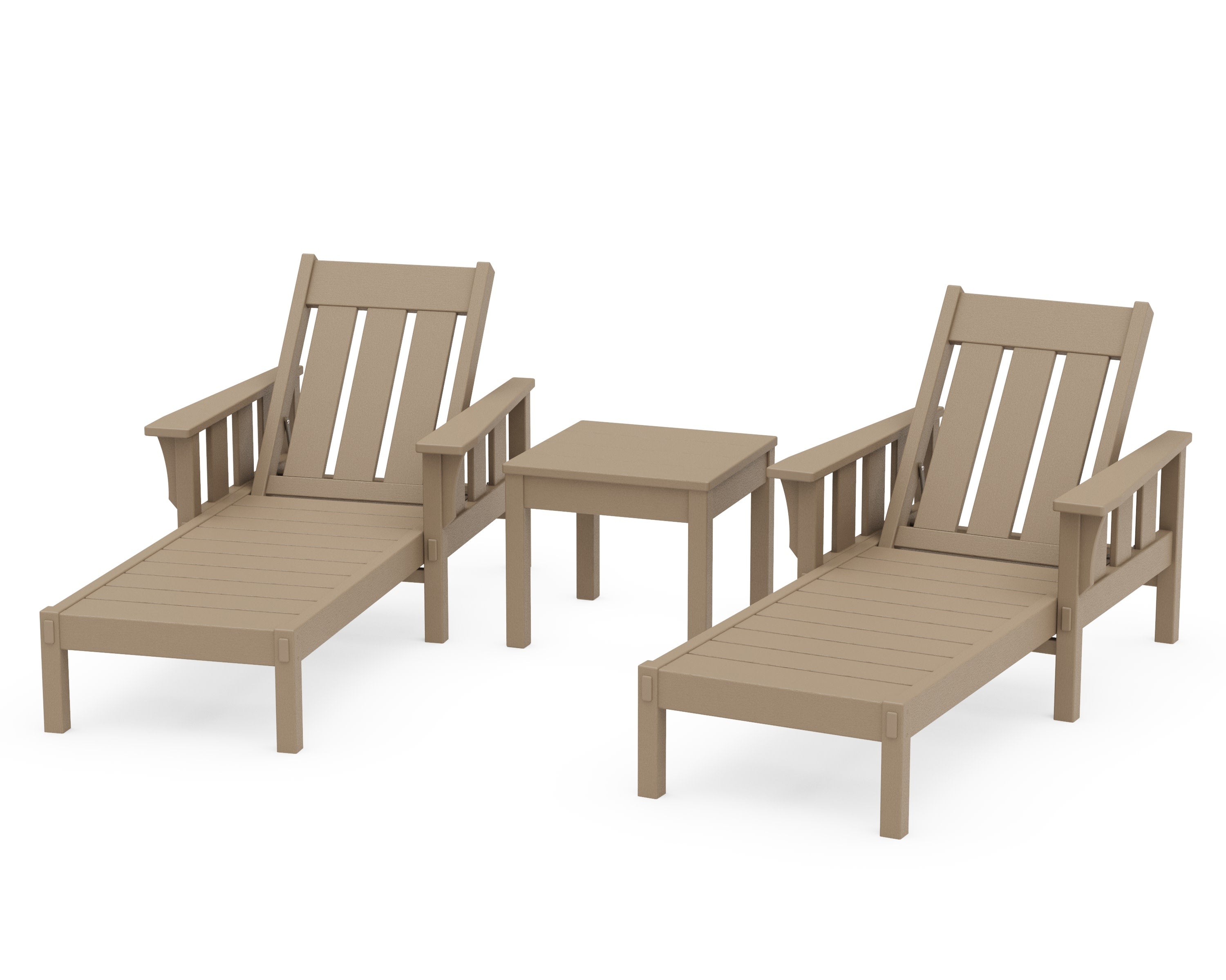 Acadia 3-Piece Chaise Set in Vintage Sahara