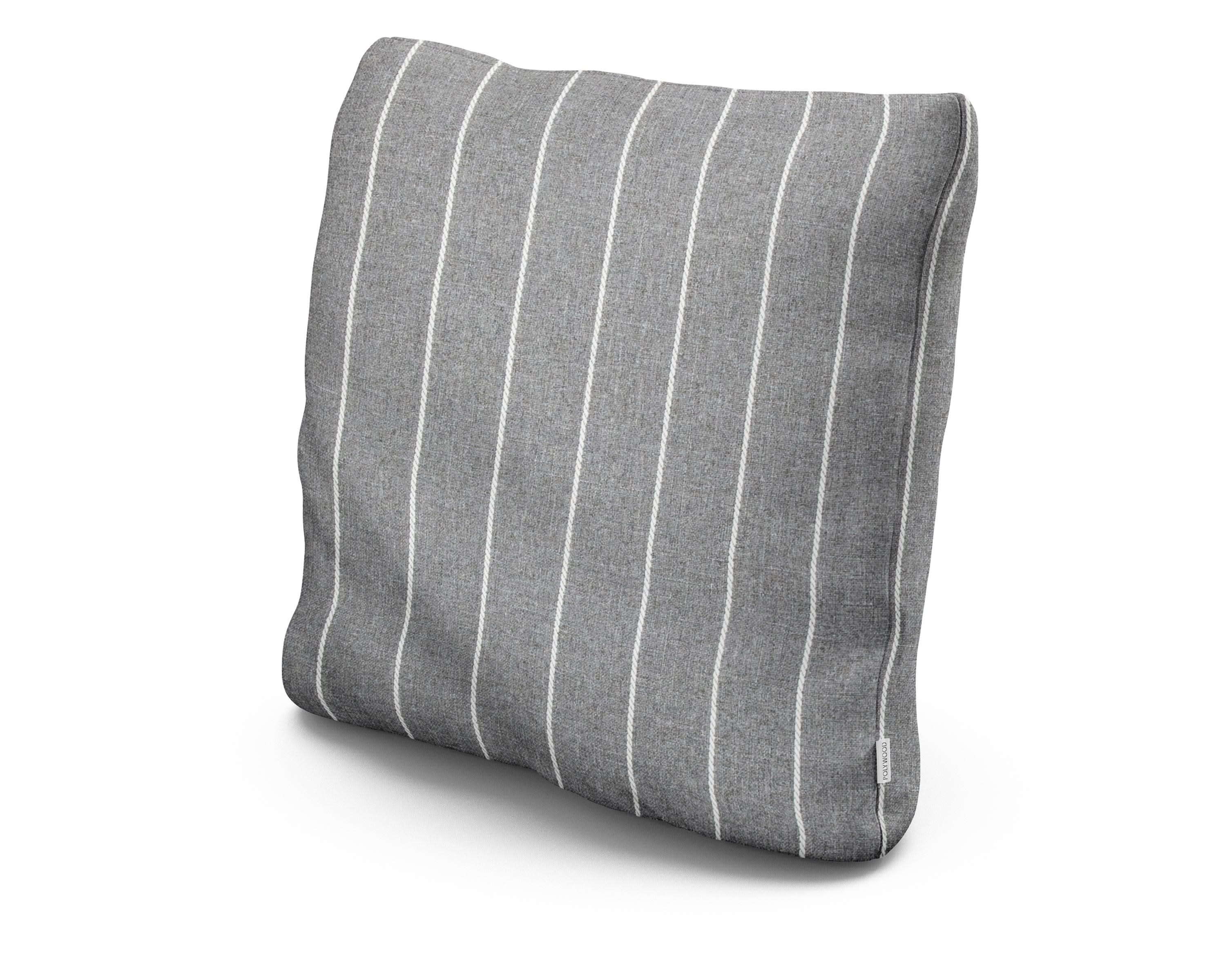 20" Outdoor Throw Pillow in Pencil Pewter