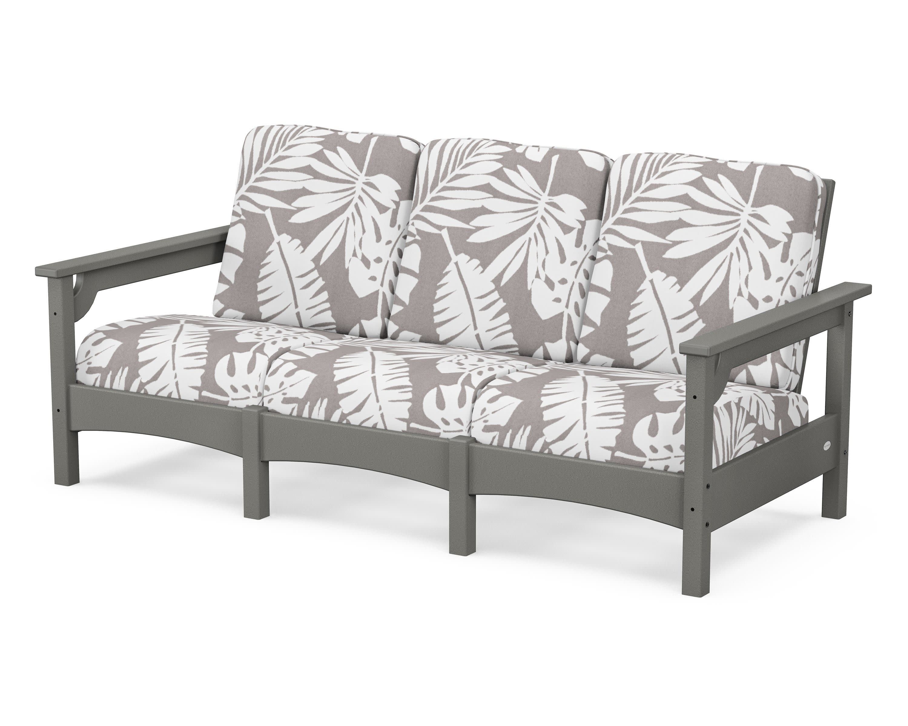 Club Sofa in Slate Grey / Leaf Grey Mist