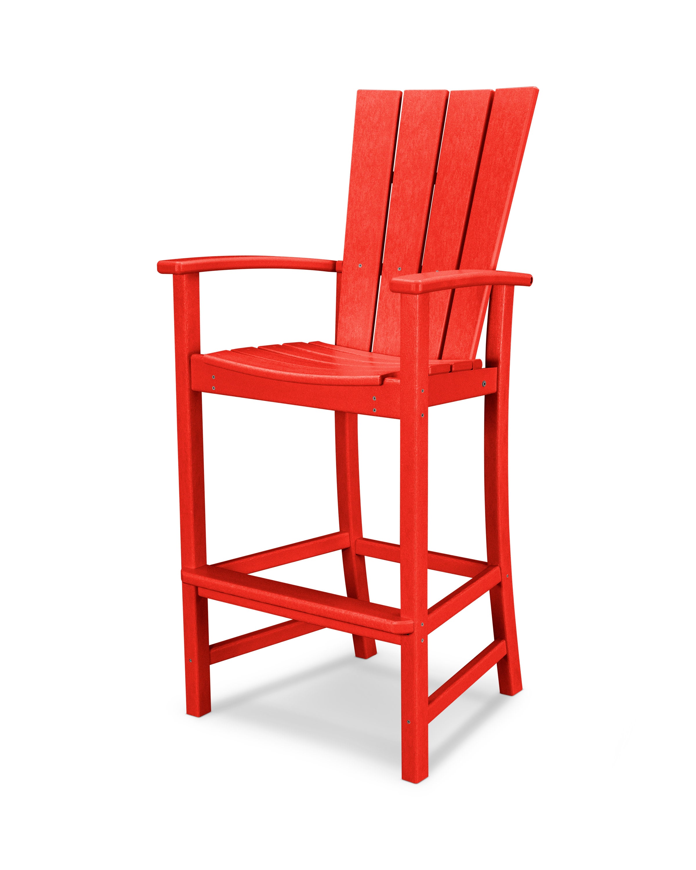 Quattro Adirondack Bar Chair in Sunset Red
