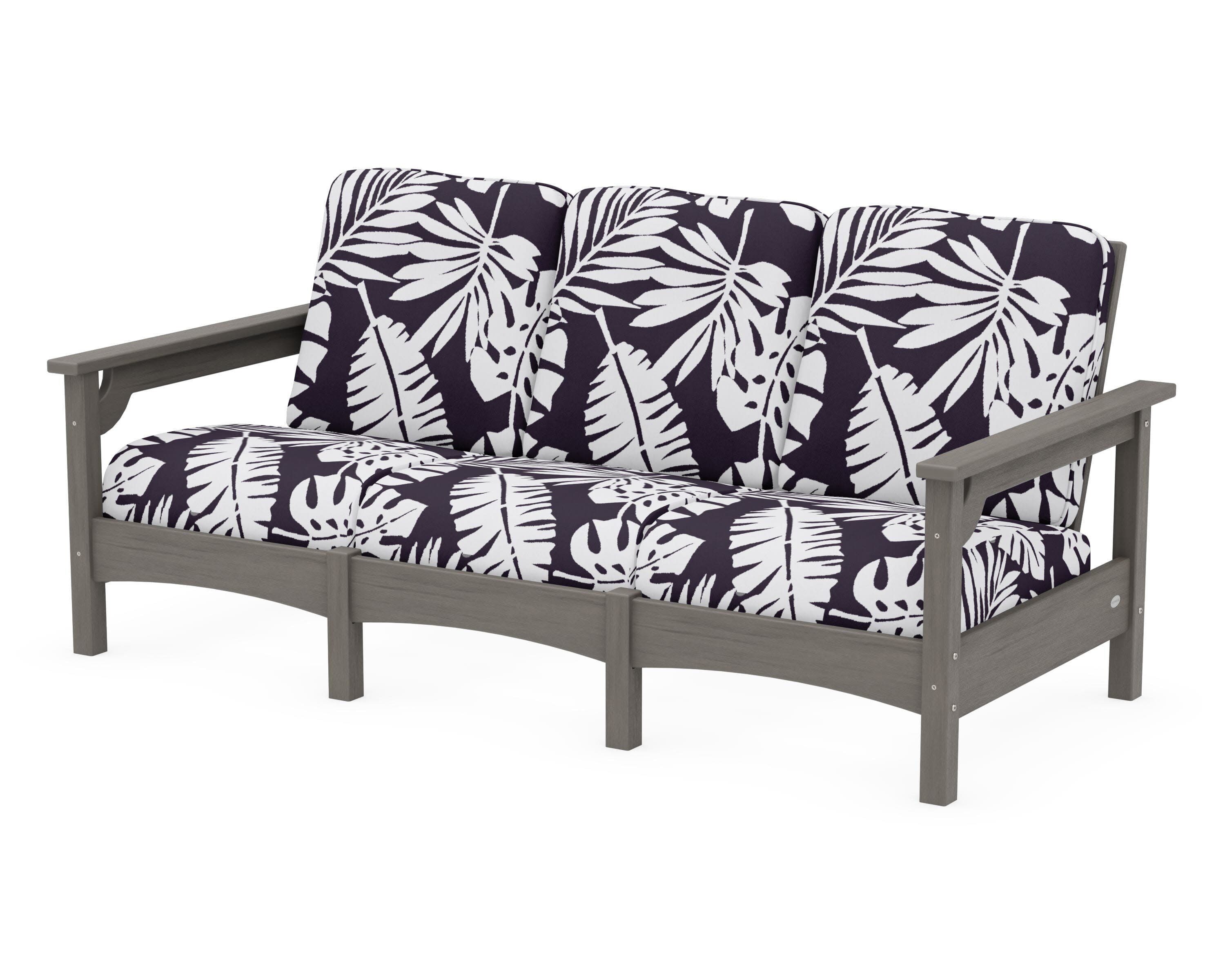 Club Sofa in Driftwood / Leaf Navy