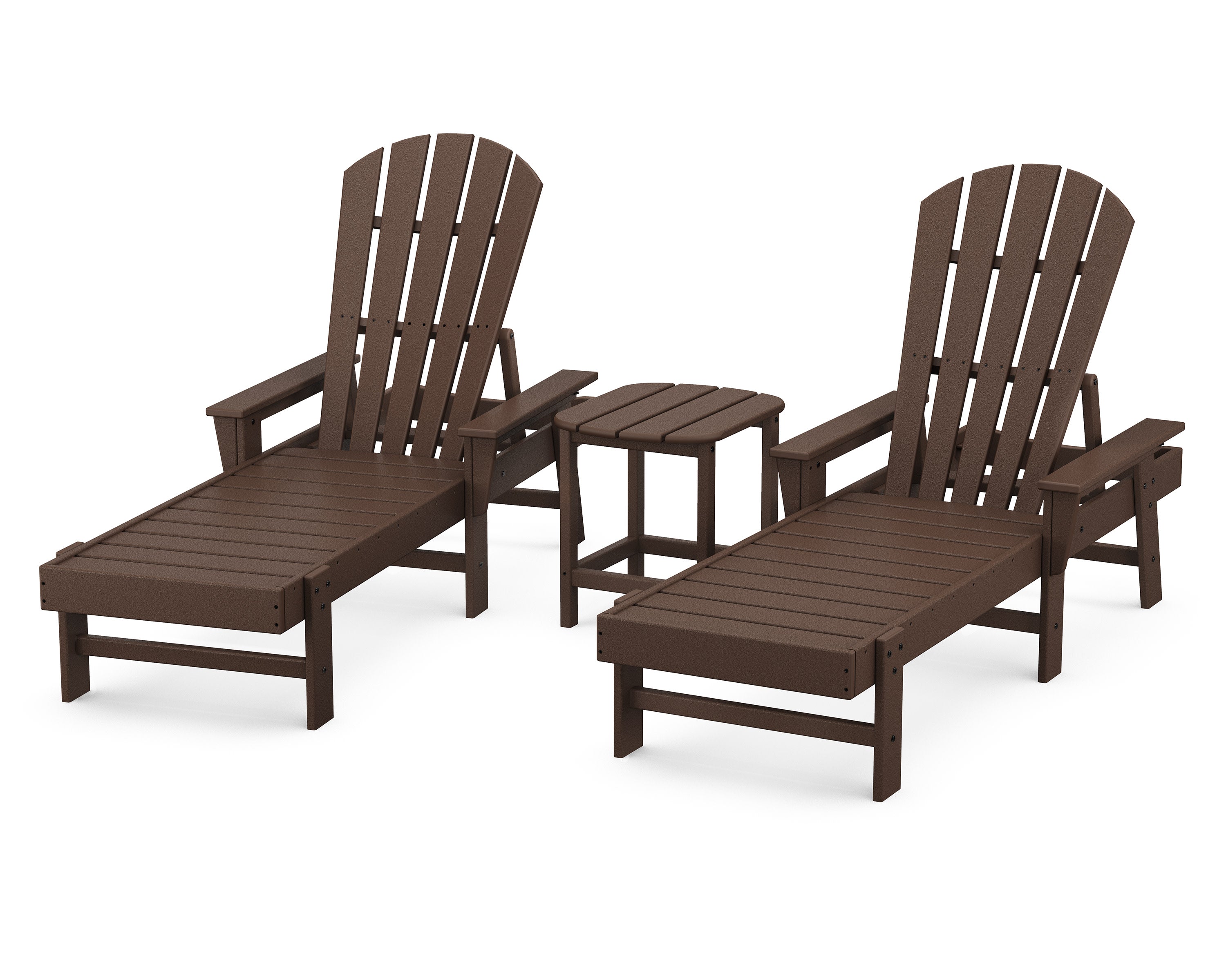 South Beach Chaise 3-Piece Set in Mahogany