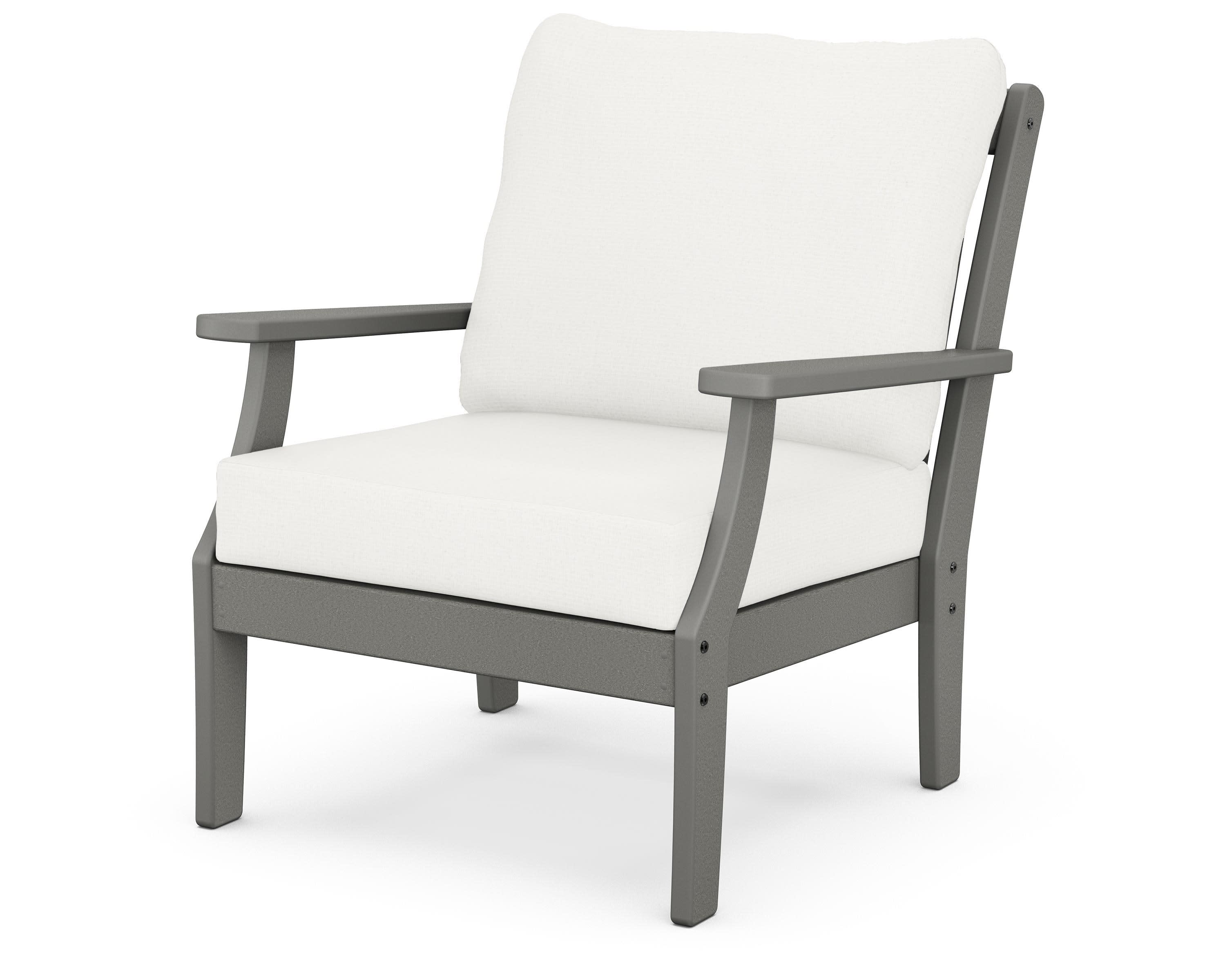 Braxton Deep Seating Chair in Slate Grey / Natural Linen