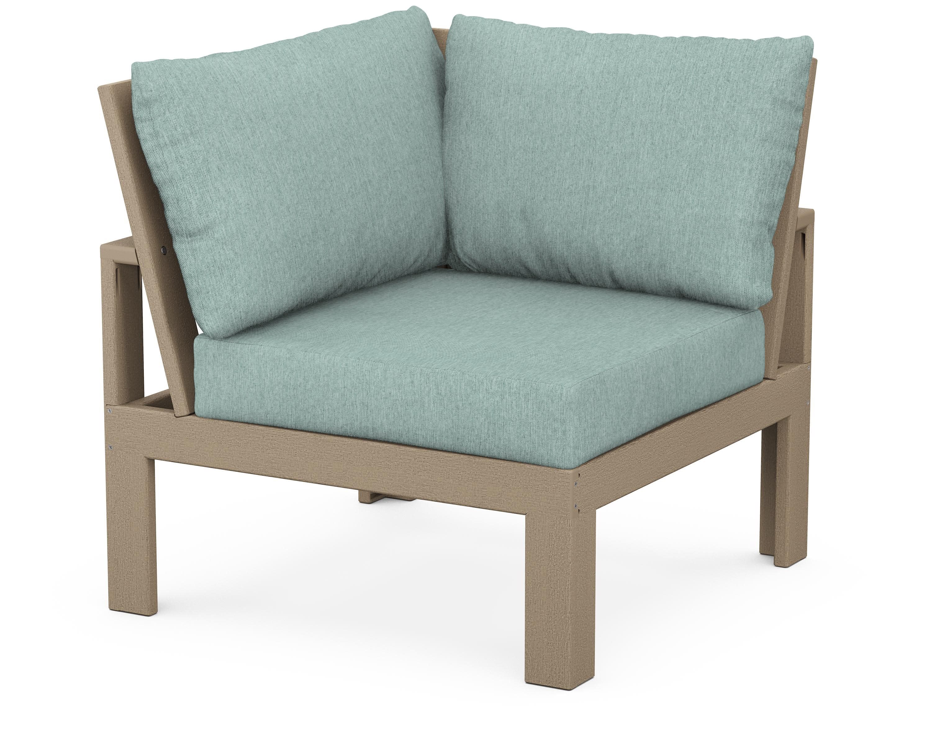 Modular Corner Chair in Vintage Sahara / Glacier Spa