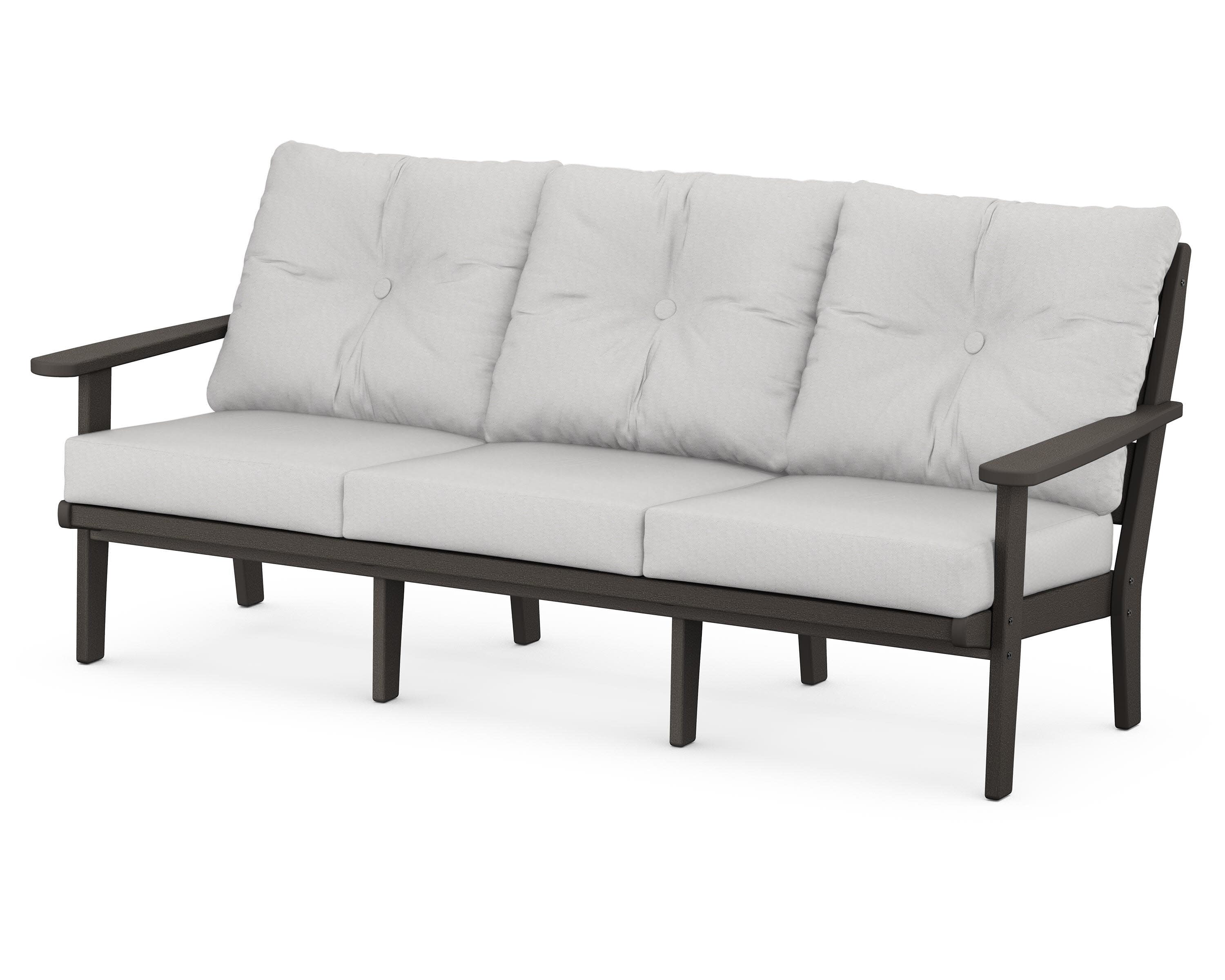 Lakeside Deep Seating Sofa in Vintage Coffee / Diamond in the Rough
